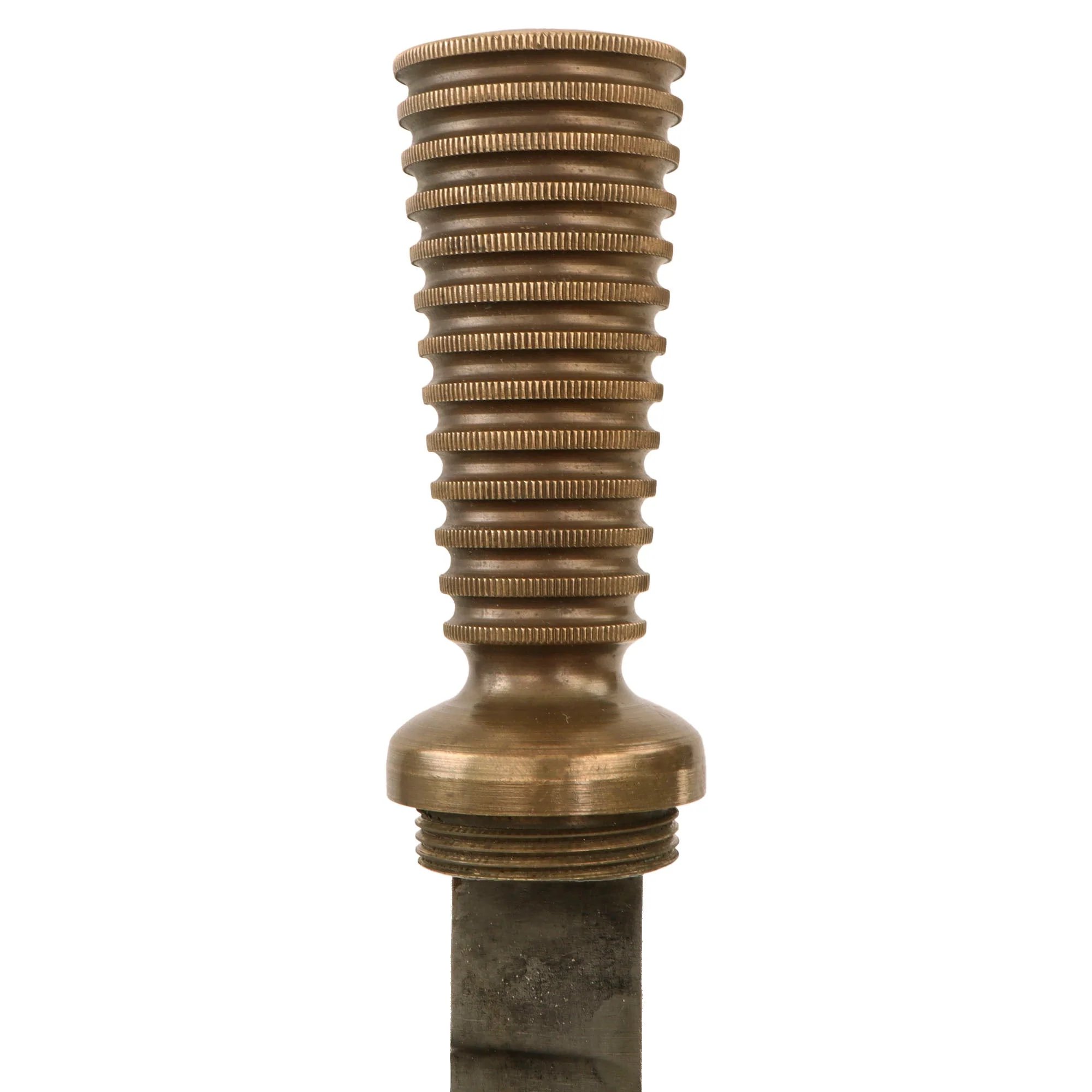 Original German WWII Kriegsmarine Navy Diver's Knife with Great KM Proof Stamps & Scabbard — image 8