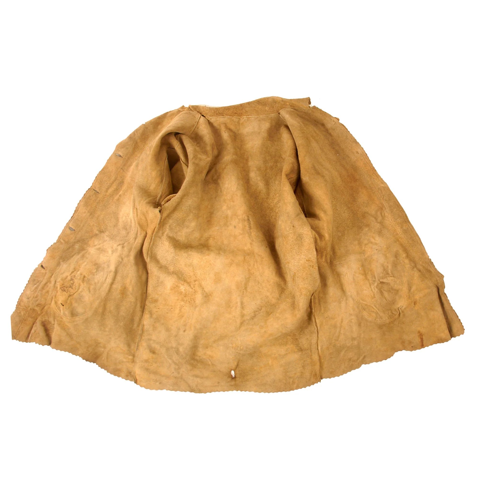 Original U.S. Indian Wars Old West Era Braintanned Buckskin Fringed Leather Jacket - Circa 1880s — image 17