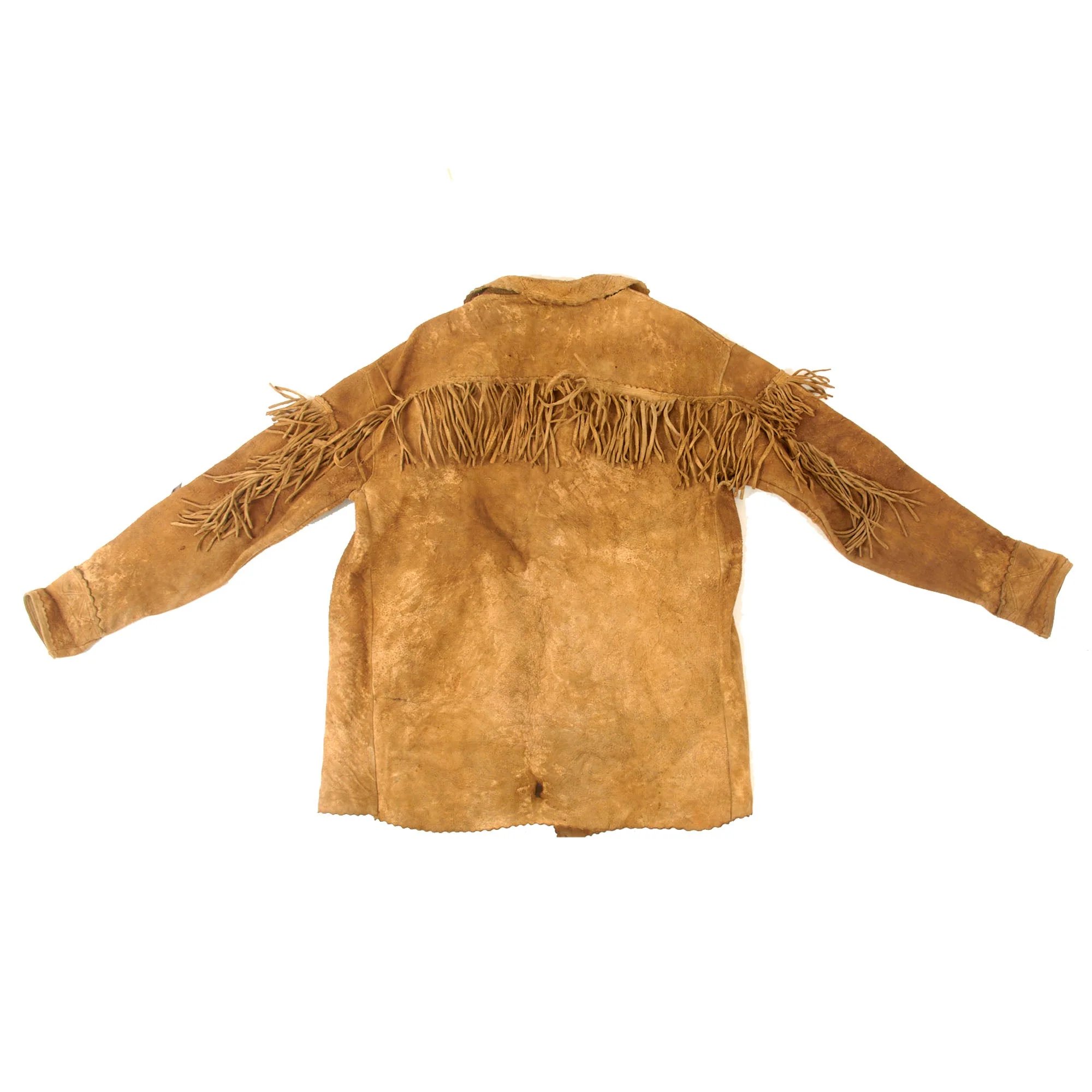 Original U.S. Indian Wars Old West Era Braintanned Buckskin Fringed Leather Jacket - Circa 1880s — image 18