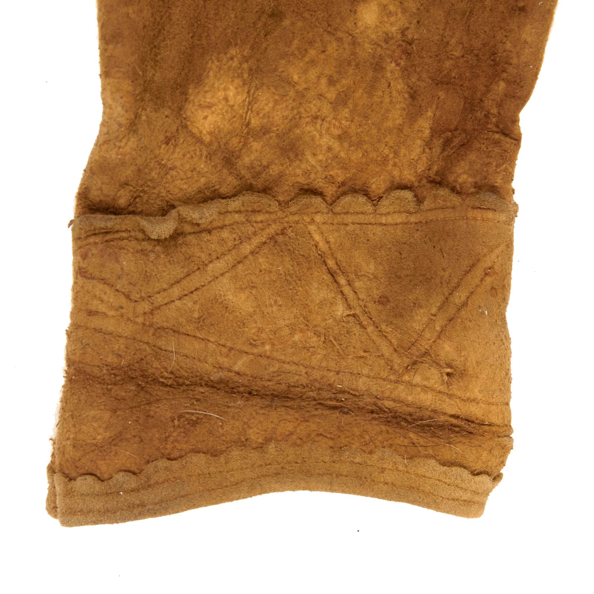 Original U.S. Indian Wars Old West Era Braintanned Buckskin Fringed Leather Jacket - Circa 1880s — image 5