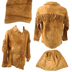 Original U.S. Indian Wars Old West Era Braintanned Buckskin Fringed …