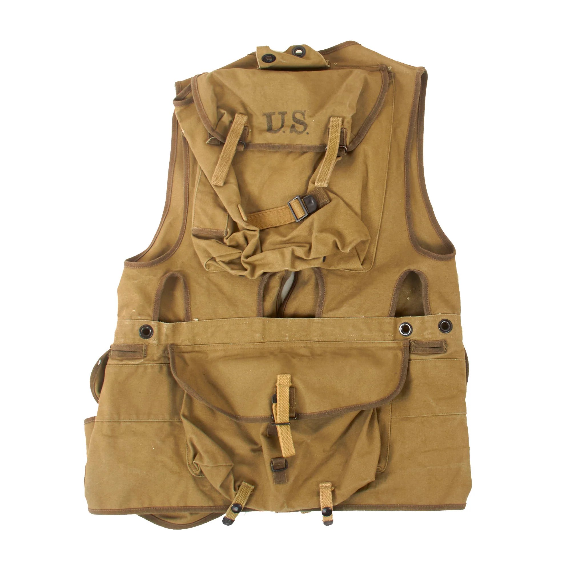 Original Saving Private Ryan U.S. WWII Rangers Assault Vest Costume Piece Marked CRC with Copy of Notarized Letter of Authenticity — image 10