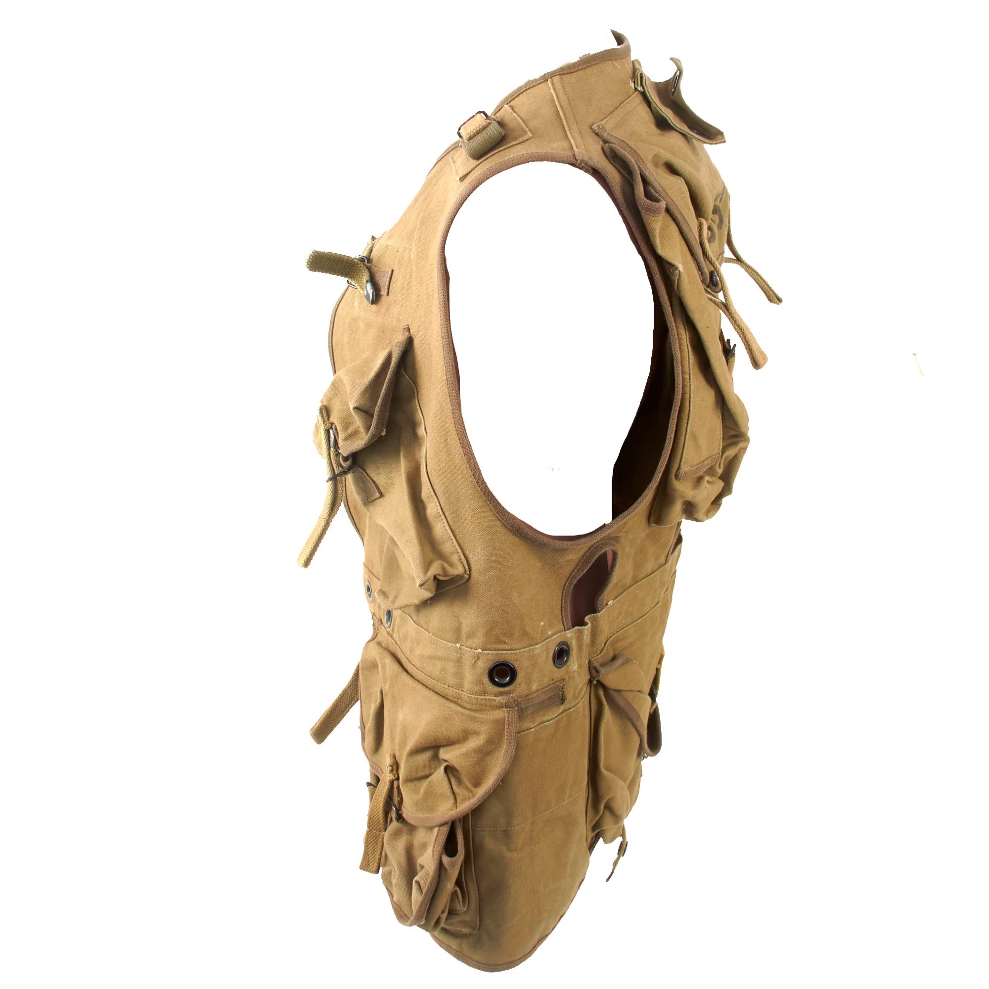 Original Saving Private Ryan U.S. WWII Rangers Assault Vest Costume Piece Marked CRC with Copy of Notarized Letter of Authenticity — image 11