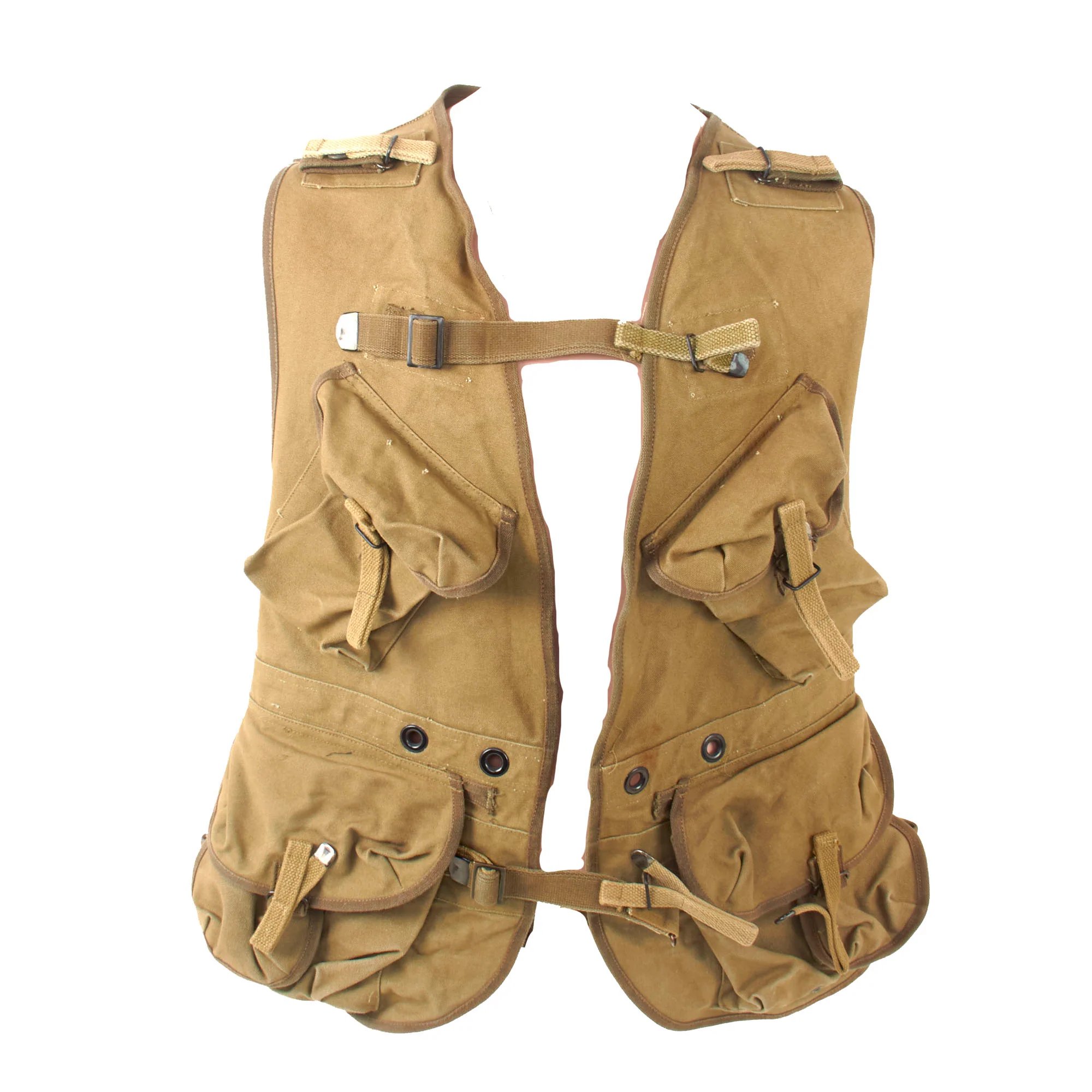 Original Saving Private Ryan U.S. WWII Rangers Assault Vest Costume Piece Marked CRC with Copy of Notarized Letter of Authenticity — image 13