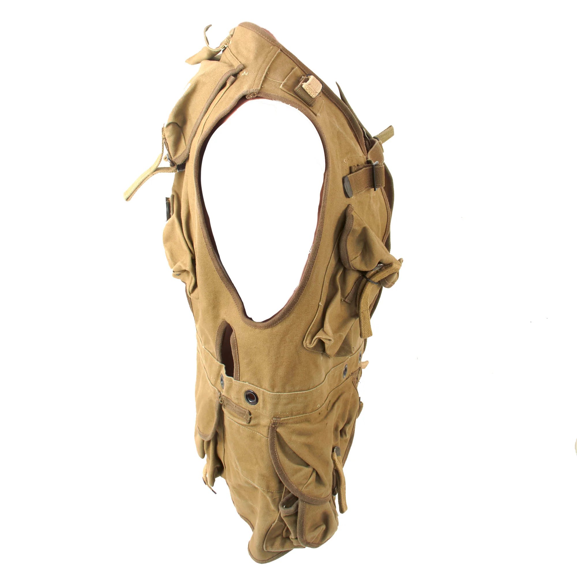 Original Saving Private Ryan U.S. WWII Rangers Assault Vest Costume Piece Marked CRC with Copy of Notarized Letter of Authenticity — image 6