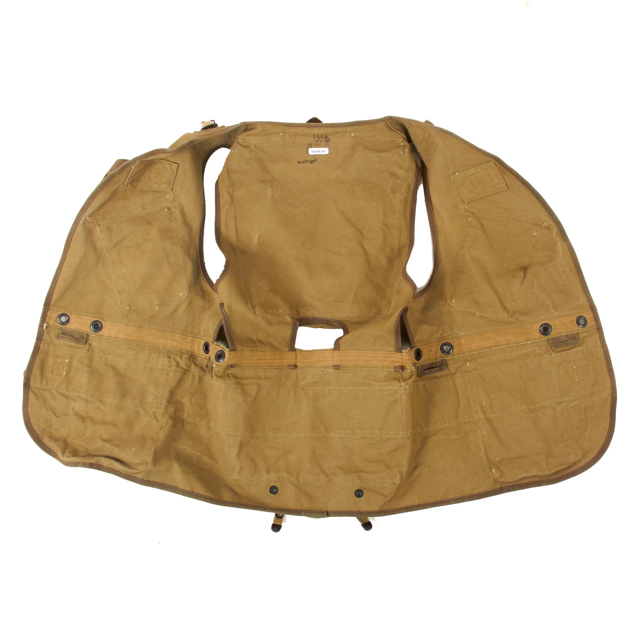 Original Saving Private Ryan U.S. WWII Rangers Assault Vest Costume Piece Marked CRC with Copy of Notarized Letter of Authenticity — image 9