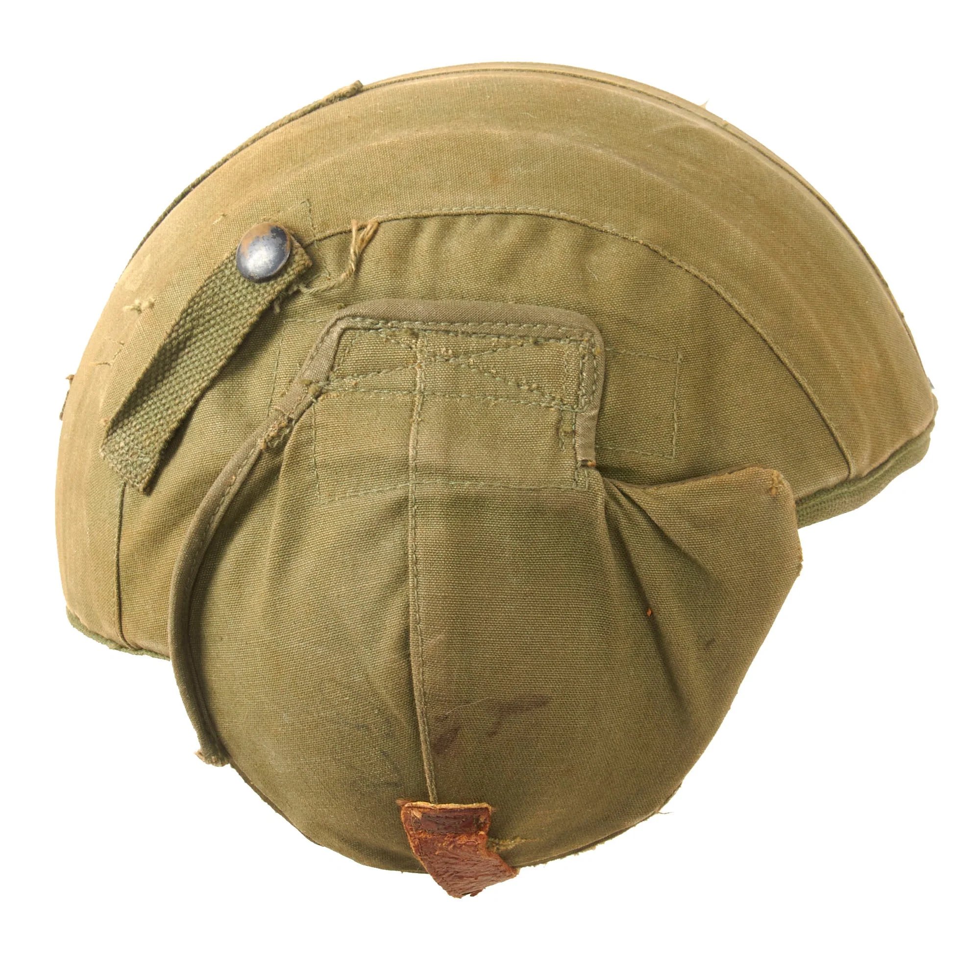 Original U.S. WWII USAAF Bomber Crew M4A2 Flak Helmet - Complete — image 5