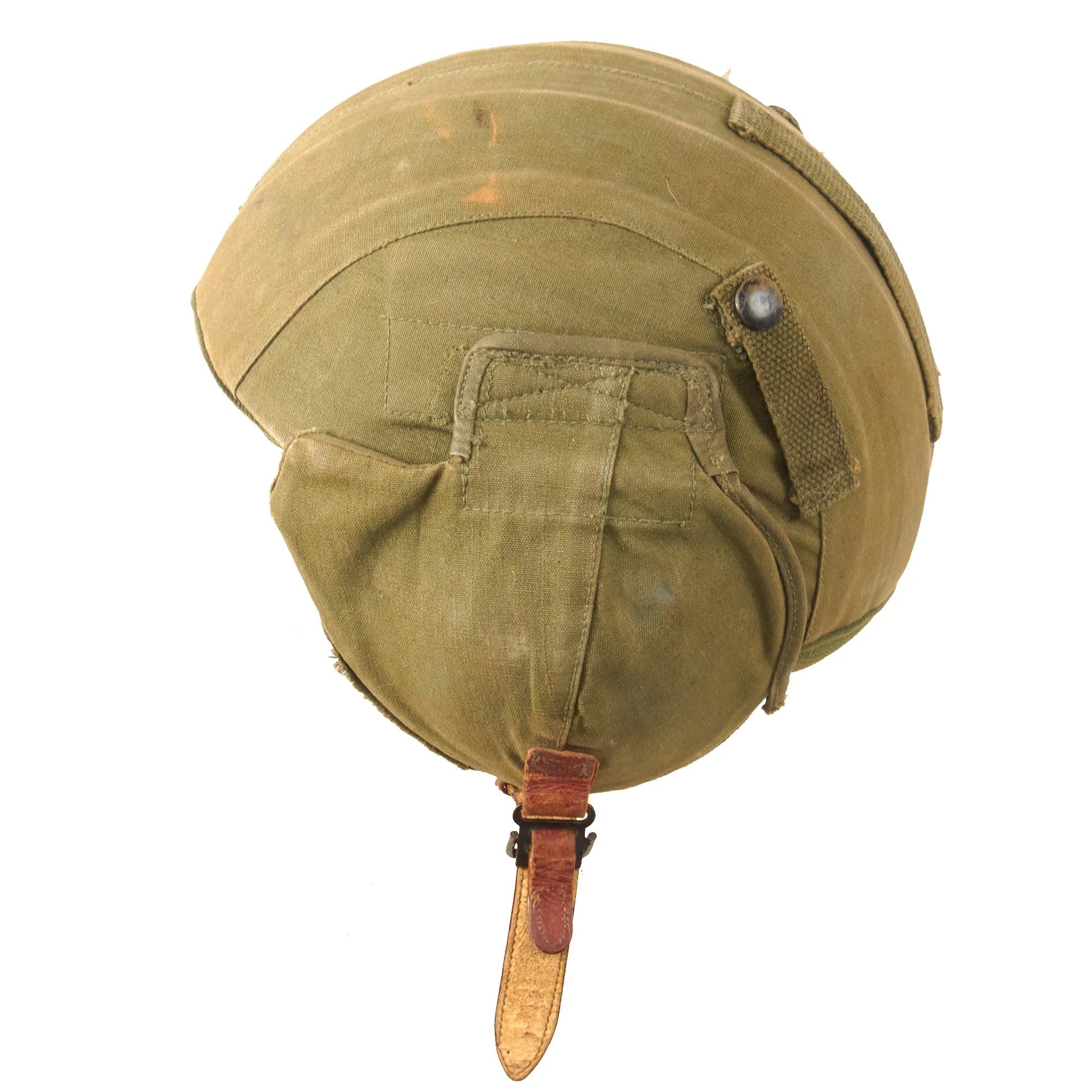 Original U.S. WWII USAAF Bomber Crew M4A2 Flak Helmet - Complete — image 6