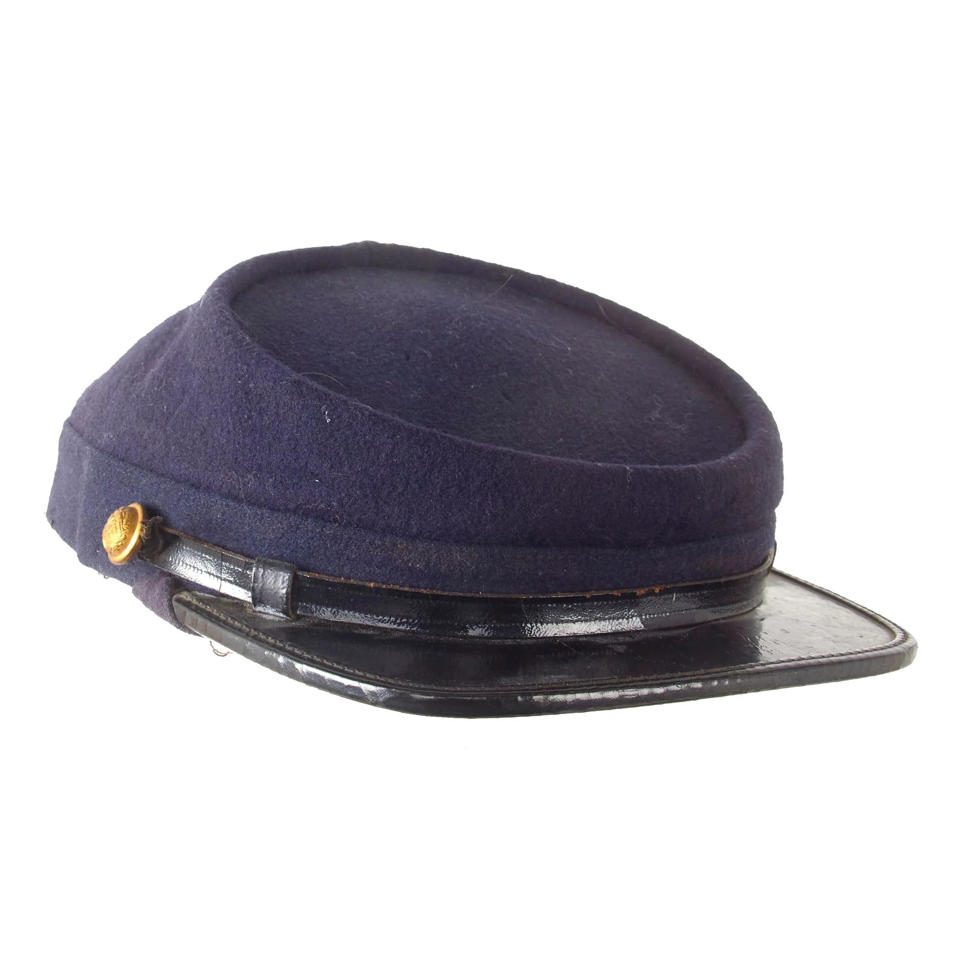 Original U.S. Indian Wars Model 1872 'Sons of the Union Veterans of the Civil War' Cavalry Issue Chasseur Style Pattern Kepi - Size 7 1/4 — image 2