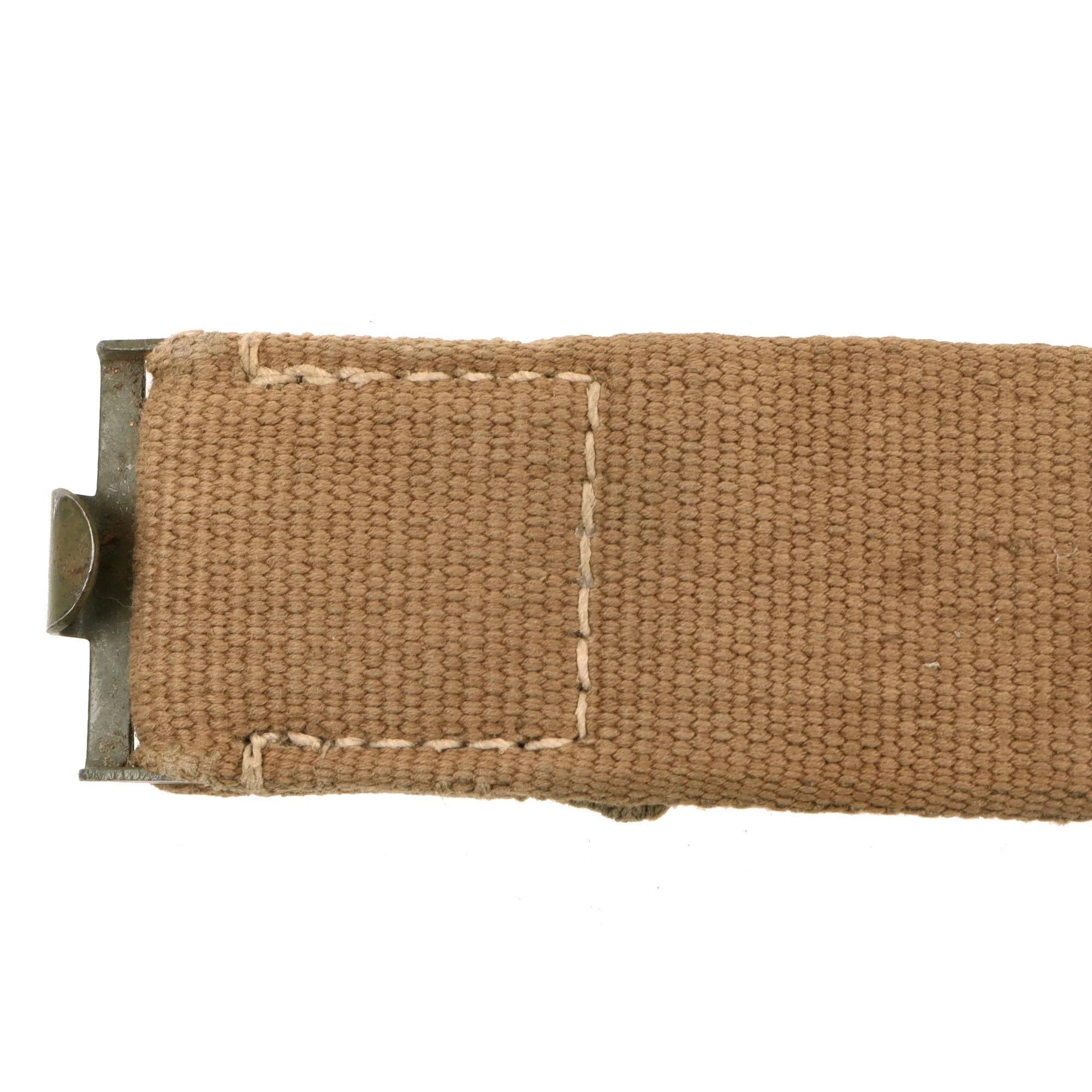 Original German WWII Rare Luftwaffe Afrikakorps DAK Web Belt with Steel Buckle - dated 1940 — image 9