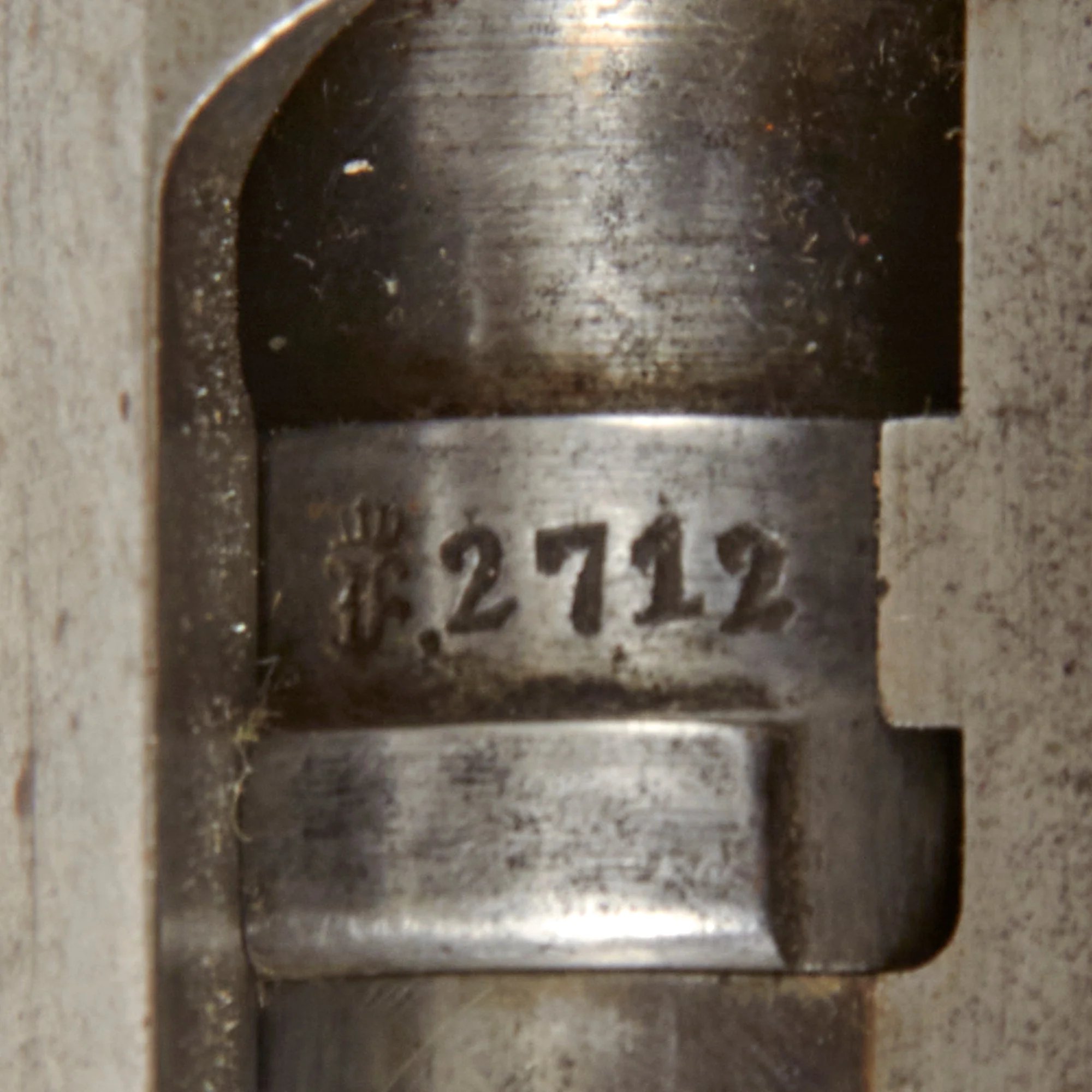 Original German Mauser Karabiner Mod. 71 Converted in France to Uruguay Daudeteau / Dovitis Carbine dated 1876 - serial 2712 — image 10