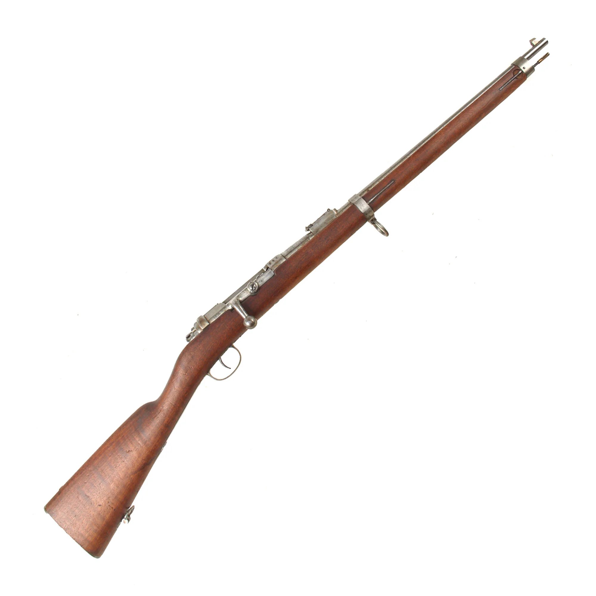 Original German Mauser Karabiner Mod. 71 Converted in France to Uruguay Daudeteau / Dovitis Carbine dated 1876 - serial 2712 — image 2