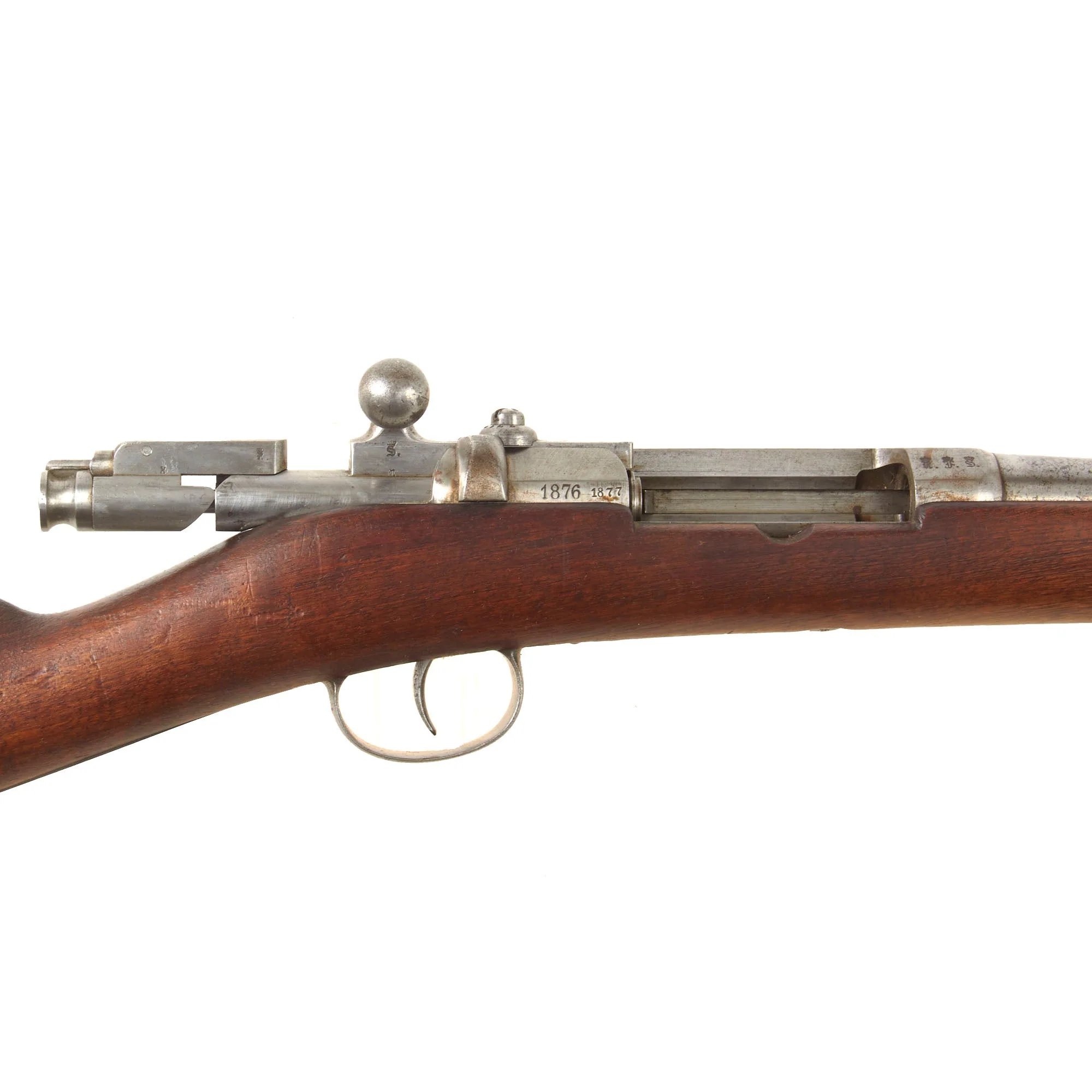 Original German Mauser Karabiner Mod. 71 Converted in France to Uruguay Daudeteau / Dovitis Carbine dated 1876 - serial 2712 — image 6