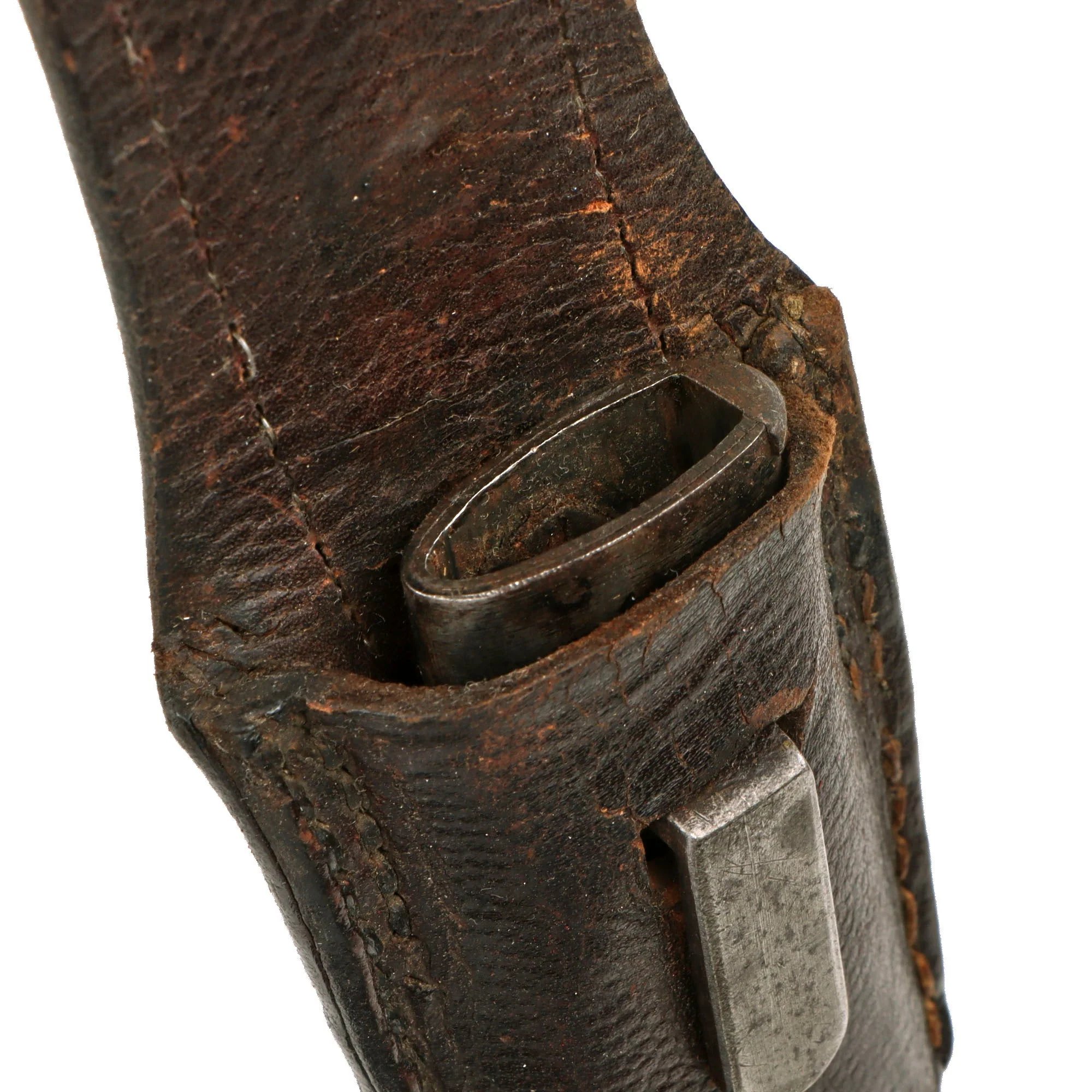 Original Austrian WWI Mannlicher M1895 NCO Bayonet by ŒWG Steyr with Hook Quillon, 'Loyal Until Death' Etched Blade & Troddle Knot - Featured in To The Hilt The Austrian Bayonet by David F. Machnicki — image 14