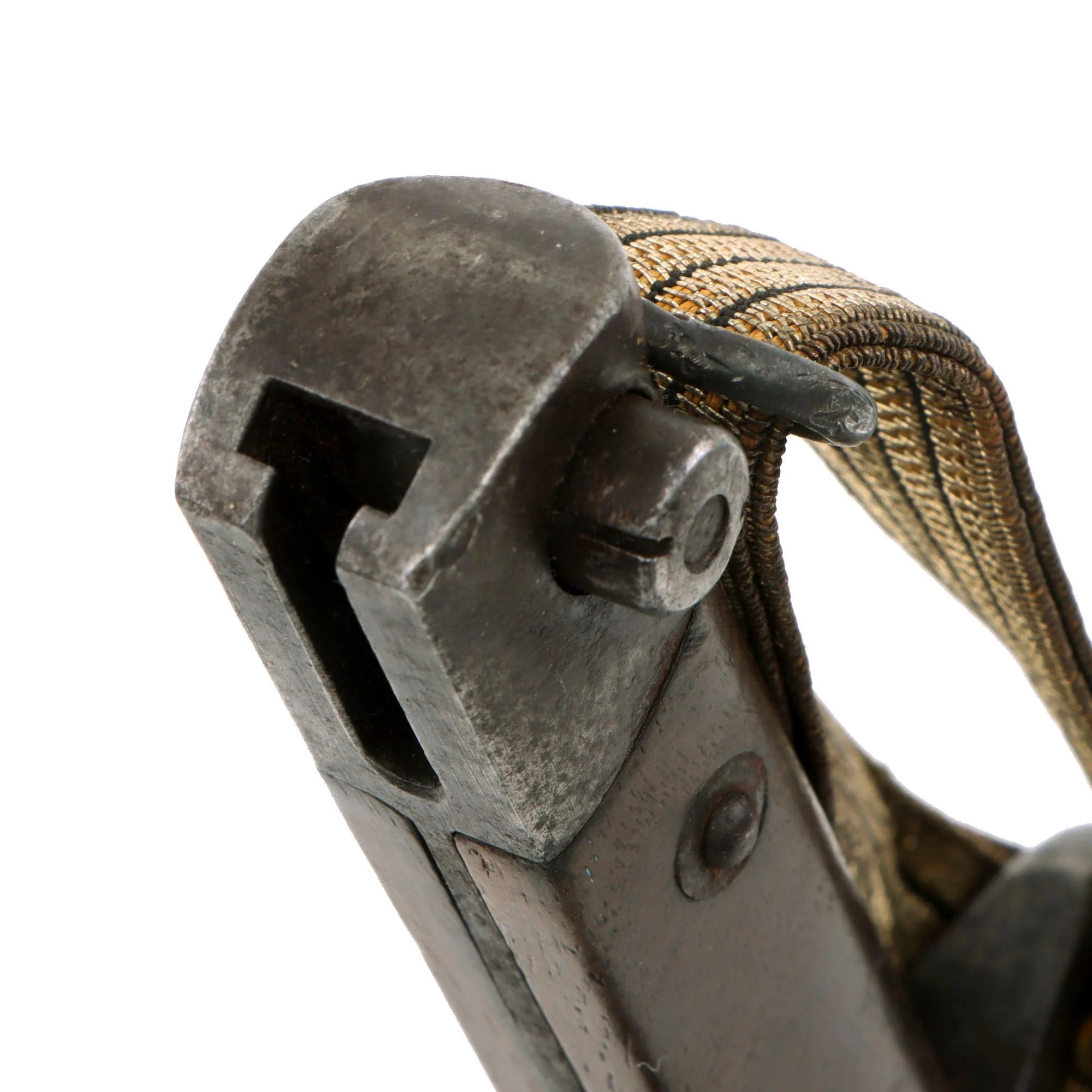 Original Austrian WWI Mannlicher M1895 NCO Bayonet by ŒWG Steyr with Hook Quillon, 'Loyal Until Death' Etched Blade & Troddle Knot - Featured in To The Hilt The Austrian Bayonet by David F. Machnicki — image 15