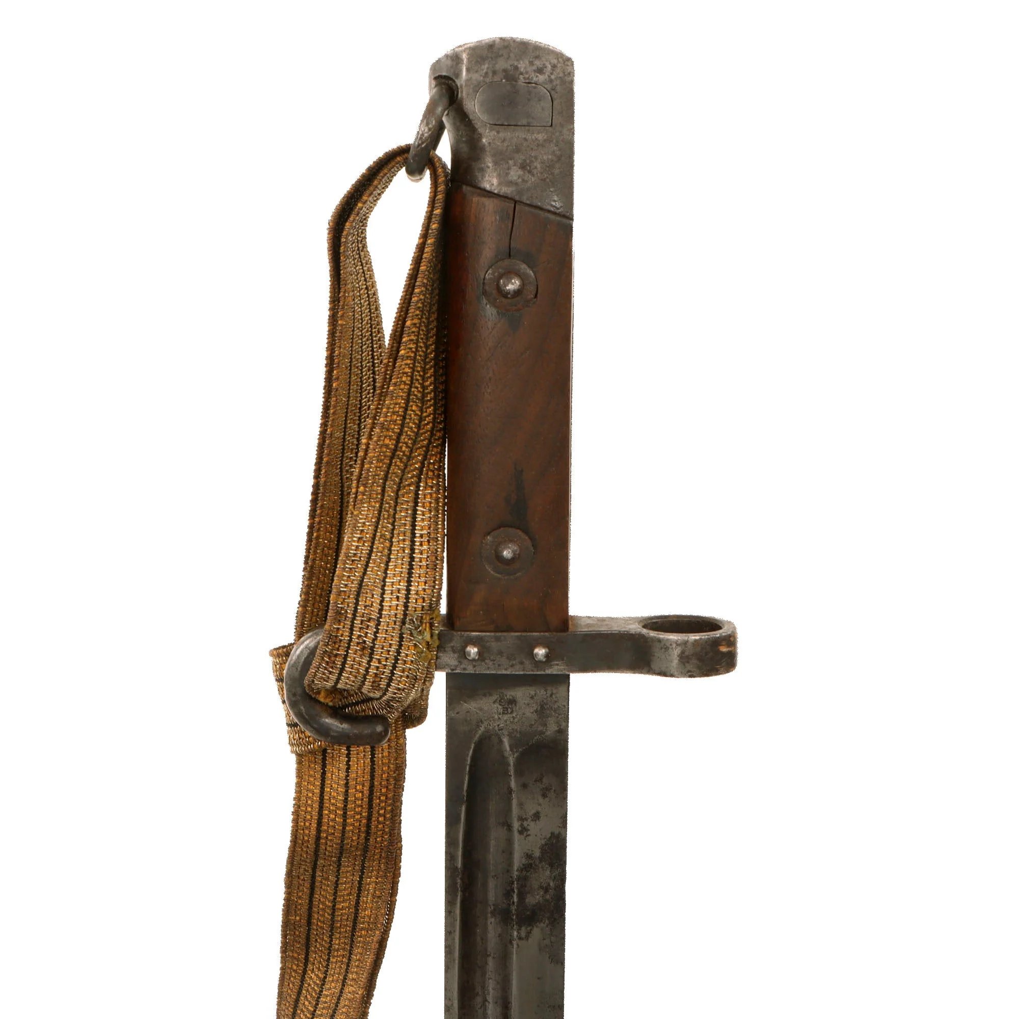 Original Austrian WWI Mannlicher M1895 NCO Bayonet by ŒWG Steyr with Hook Quillon, 'Loyal Until Death' Etched Blade & Troddle Knot - Featured in To The Hilt The Austrian Bayonet by David F. Machnicki — image 9