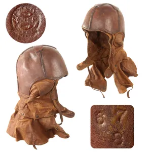 Original U.S. WWI Aero Squadron Stiff Leather Flying Helmet by …