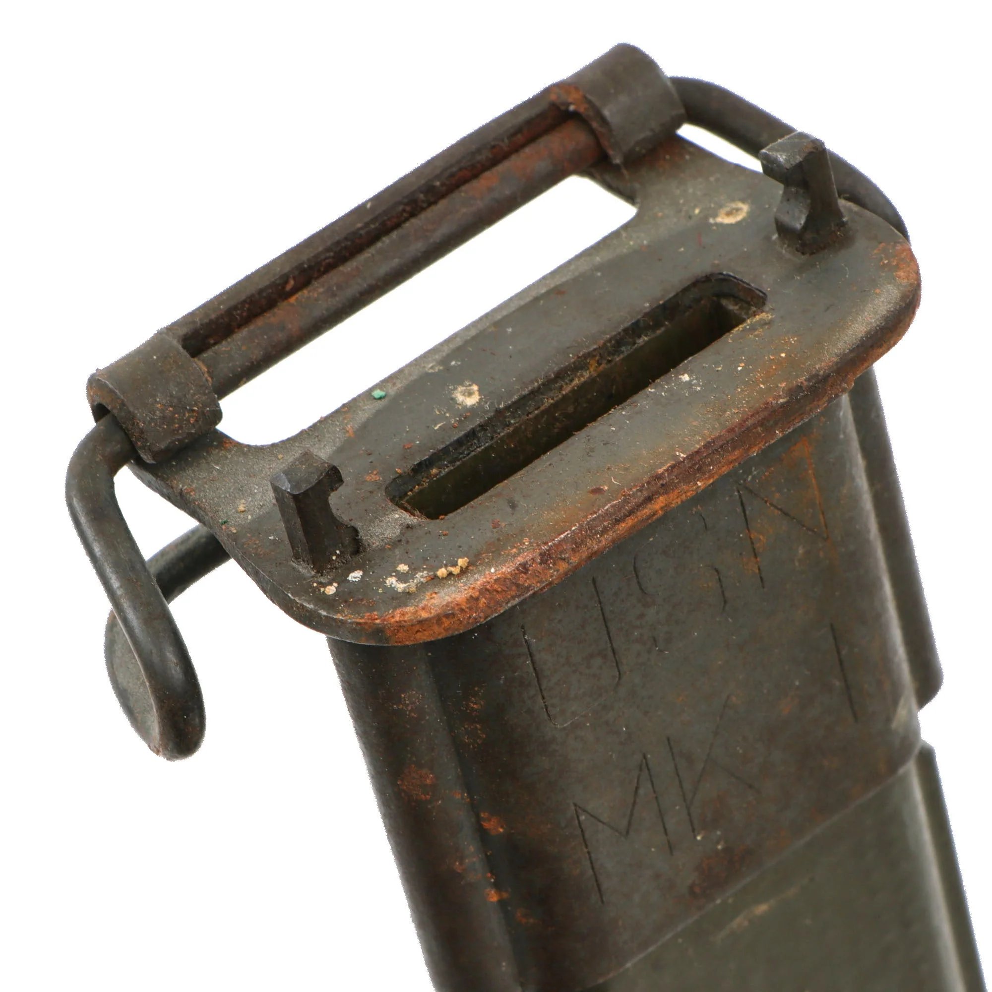 Original WWII U.S. Navy Mark 1 Plastic Training Bayonet by P.B. Co. with USN Mk1 Scabbard - Unbroken — image 13