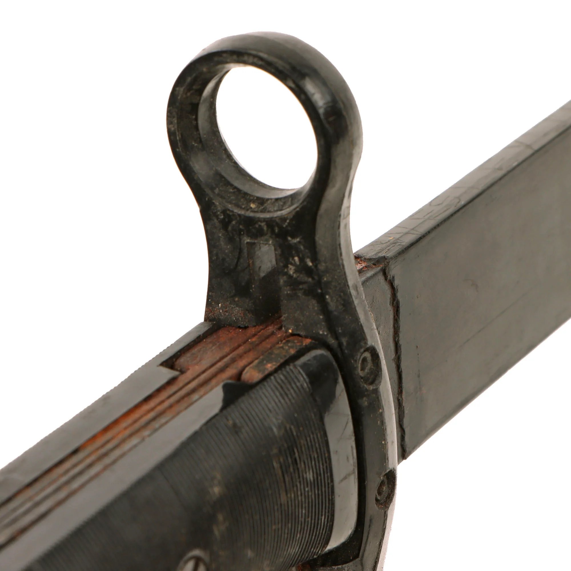 Original WWII U.S. Navy Mark 1 Plastic Training Bayonet by P.B. Co. with USN Mk1 Scabbard - Unbroken — image 6