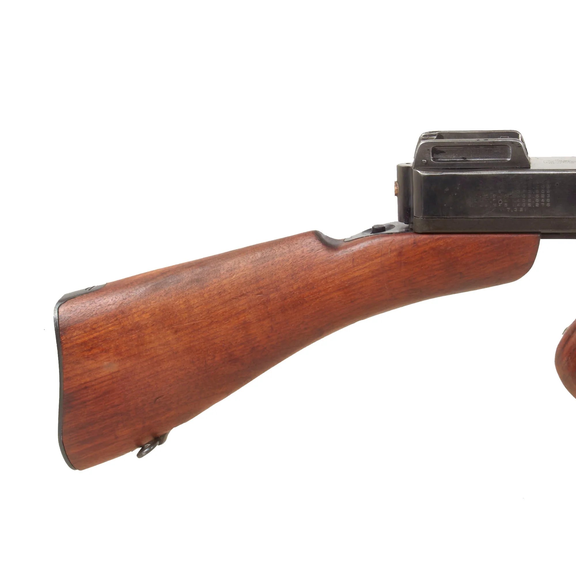 Original U.S. WWII Thompson M1928A1 Display Submachine Gun Serial NO.S-438974 - Original WW2 Parts — image 11