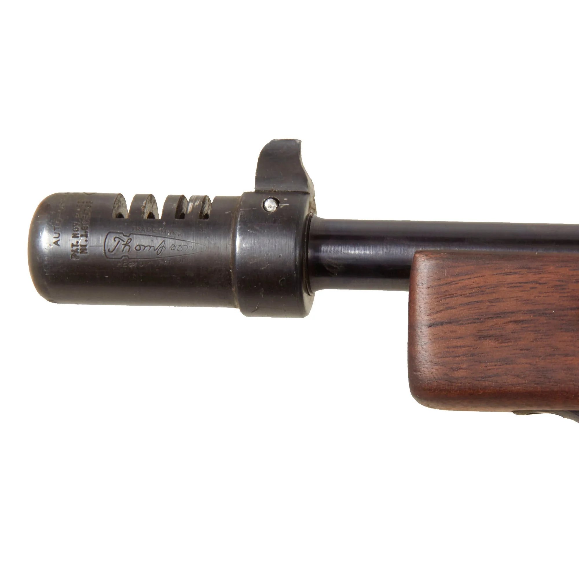 Original U.S. WWII Thompson M1928A1 Display Submachine Gun Serial NO.S-438974 - Original WW2 Parts — image 19