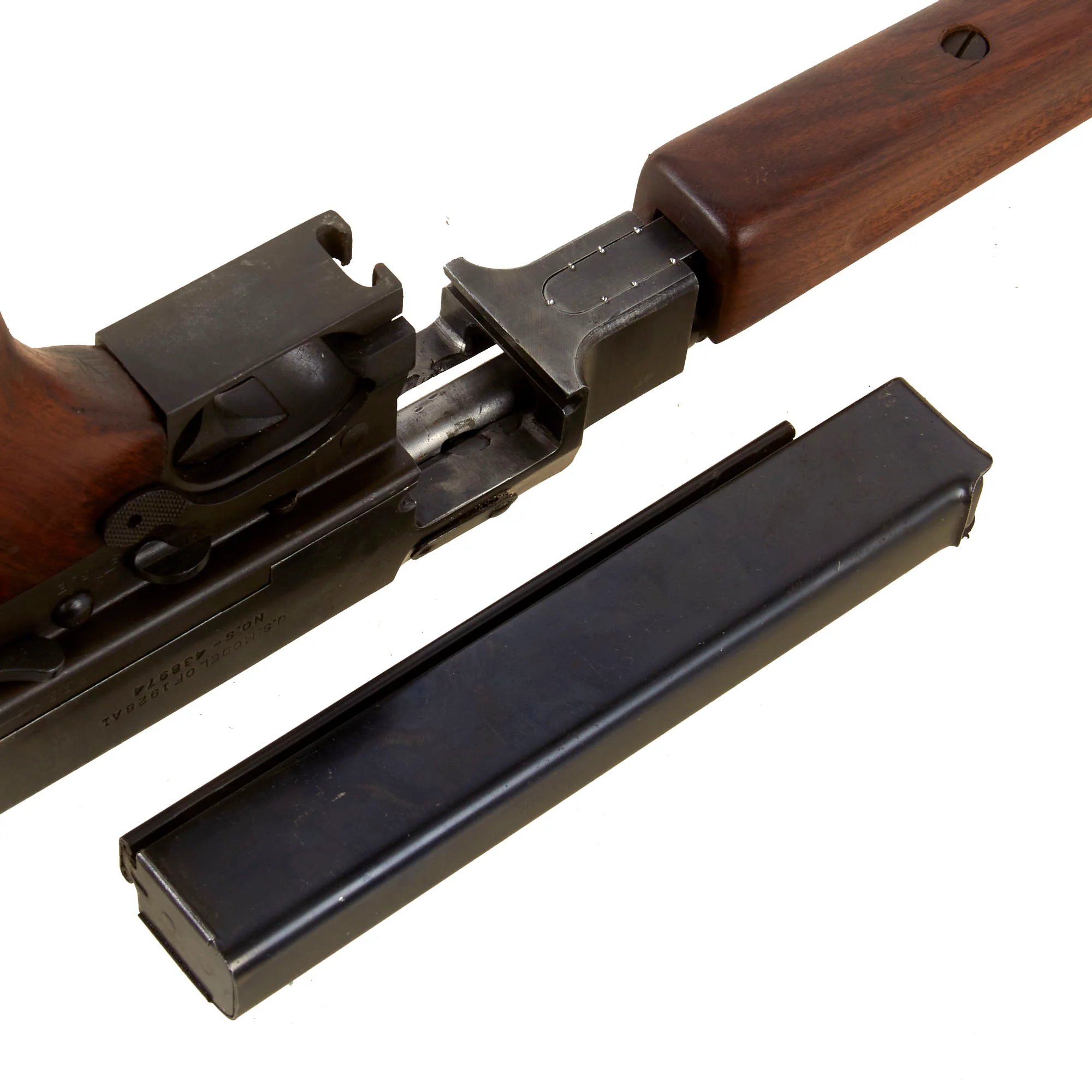 Original U.S. WWII Thompson M1928A1 Display Submachine Gun Serial NO.S-438974 - Original WW2 Parts — image 21