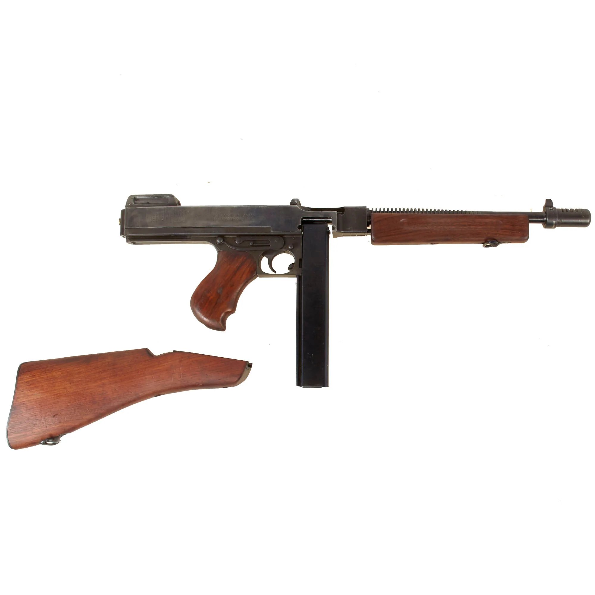 Original U.S. WWII Thompson M1928A1 Display Submachine Gun Serial NO.S-438974 - Original WW2 Parts — image 24