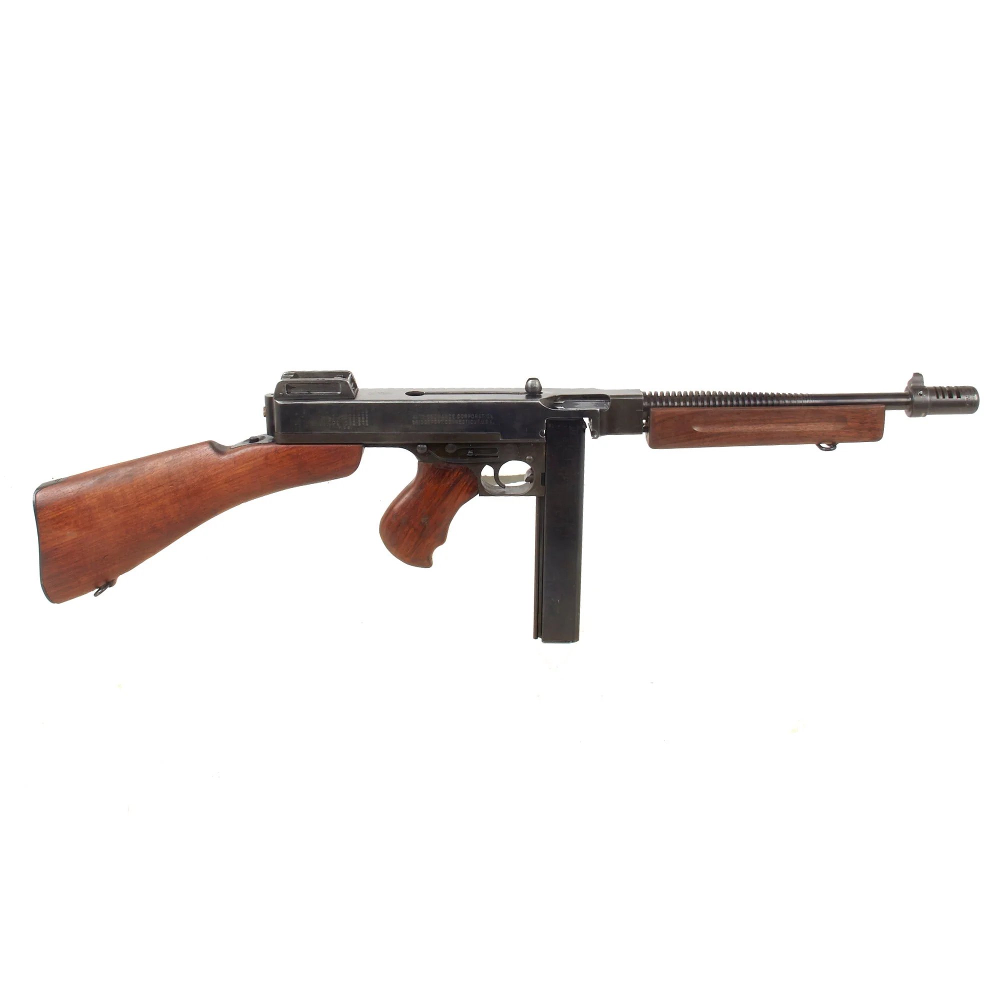Original U.S. WWII Thompson M1928A1 Display Submachine Gun Serial NO.S-438974 - Original WW2 Parts — image 4