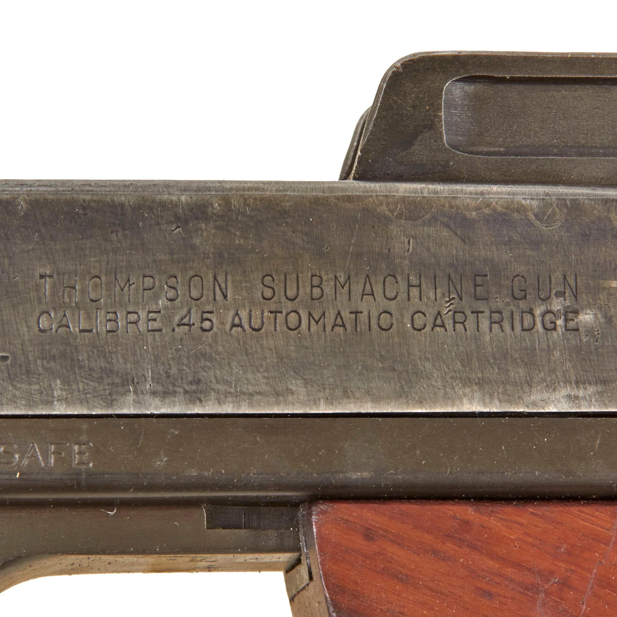 Original U.S. WWII Thompson M1928A1 Display Submachine Gun Serial NO.S-438974 - Original WW2 Parts — image 8