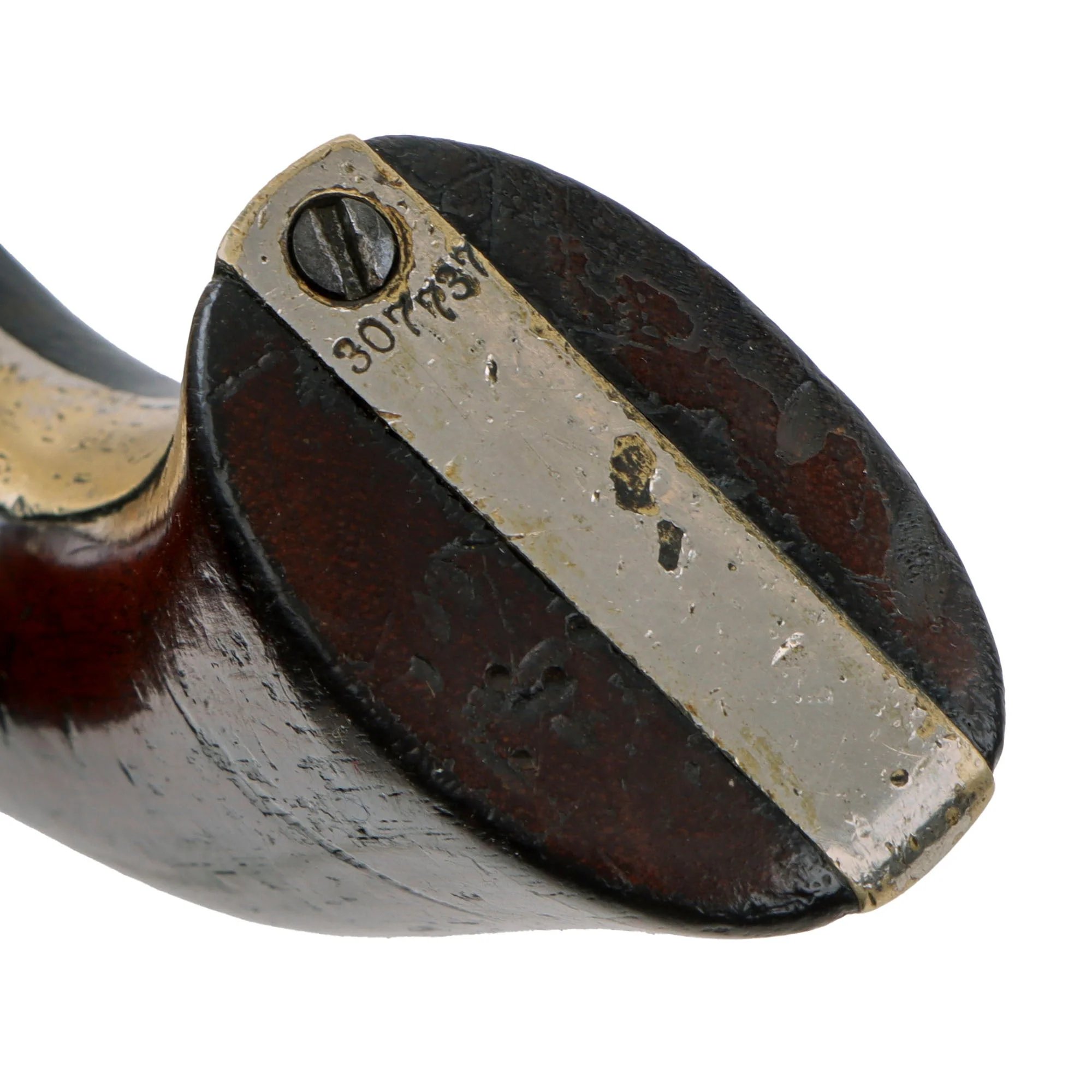 Original U.S. Civil War Era Rare Nickel-Plated Colt M-1862 Pocket Navy .38 Centerfire Cartridge Factory Converted Revolver - Serial 307737 — image 7