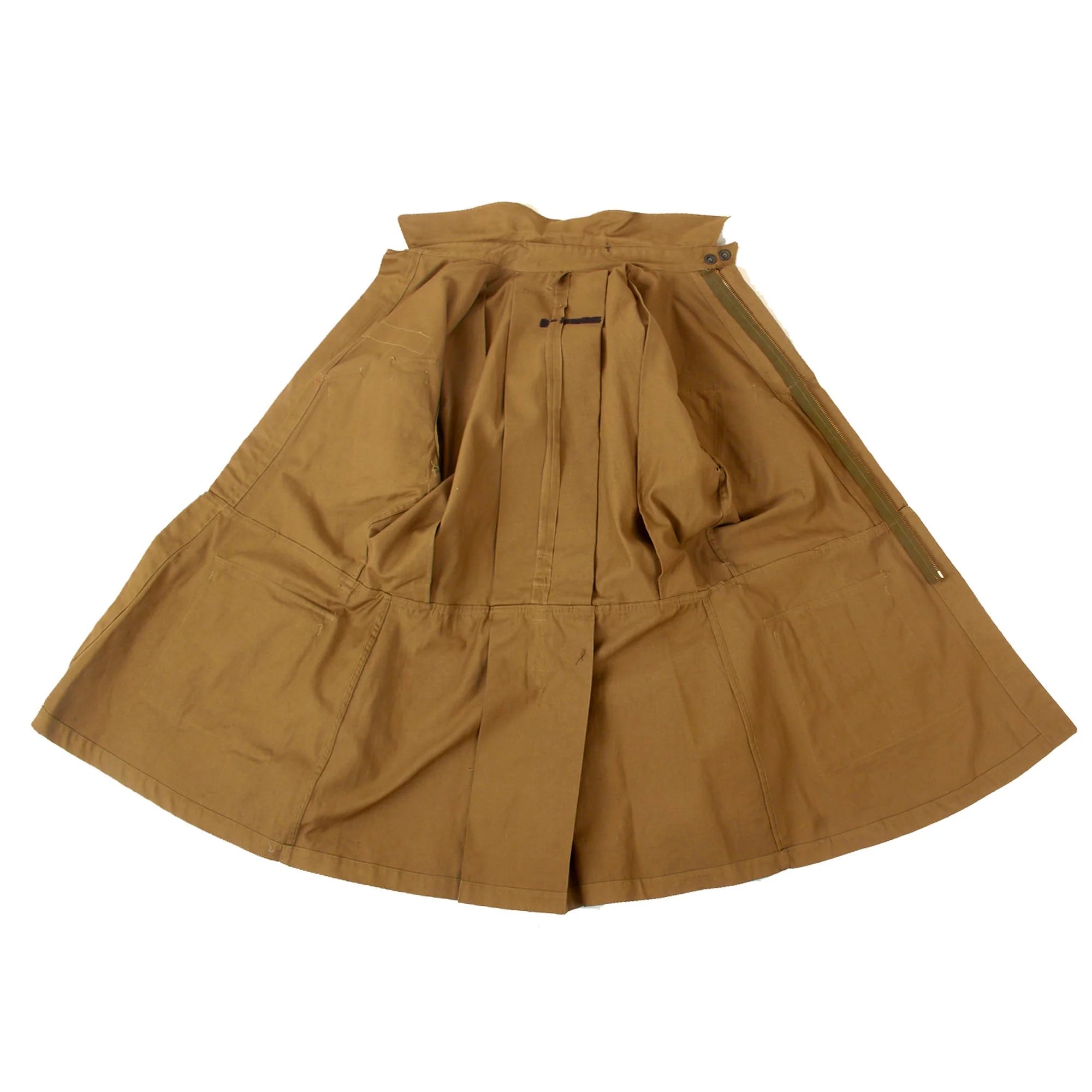 Original U.S. WWII Airborne M1942 Paratrooper Jump Jacket without Reinforcements with Quartermaster Contract Tag & Original Belt - Excellent — image 11