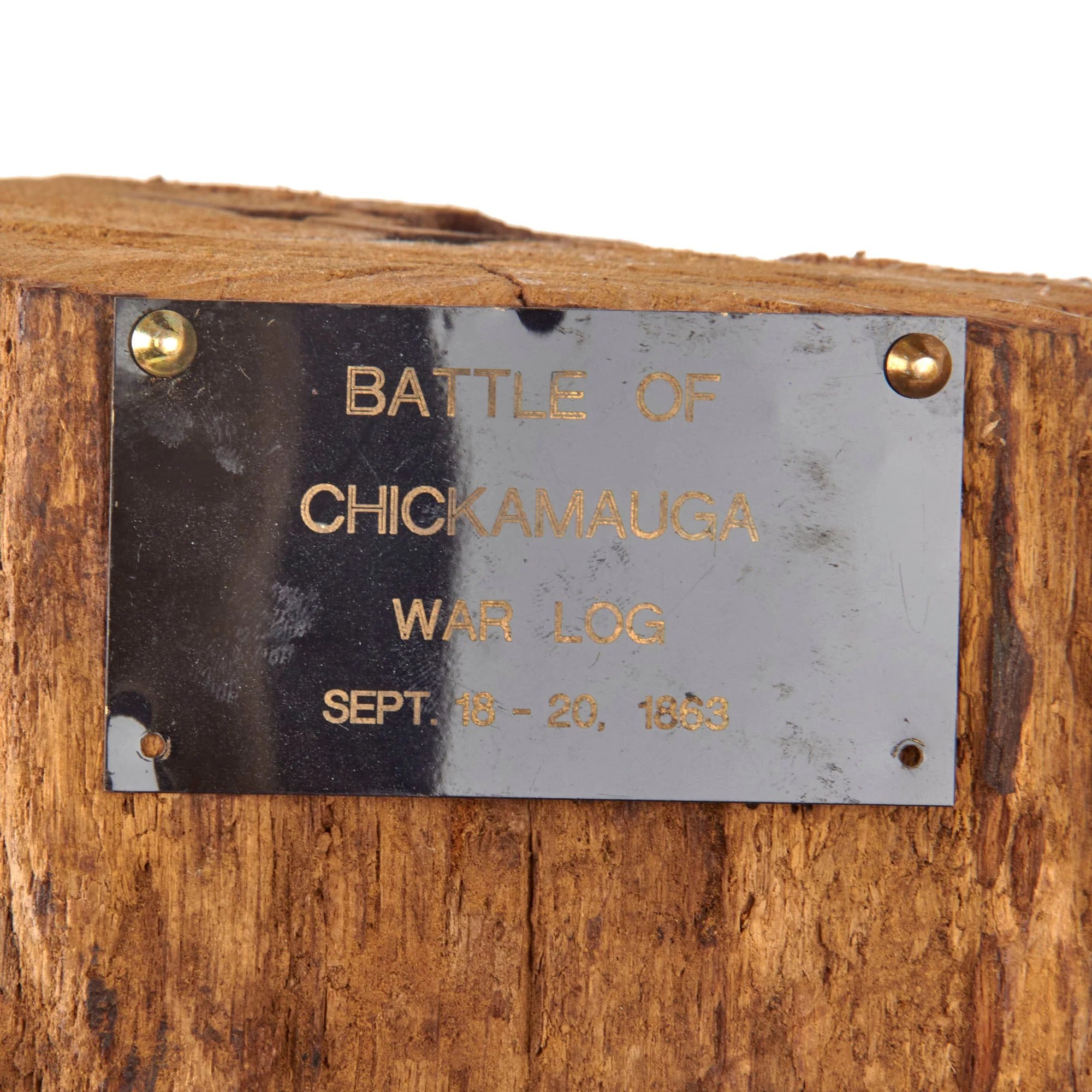 Original U.S. Civil War Battle of Chickamauga 'War Log' with Two Bullets Embedded — image 4