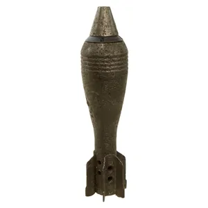 Original Soviet WWII Inert 50mm Mortar Round with Fuze