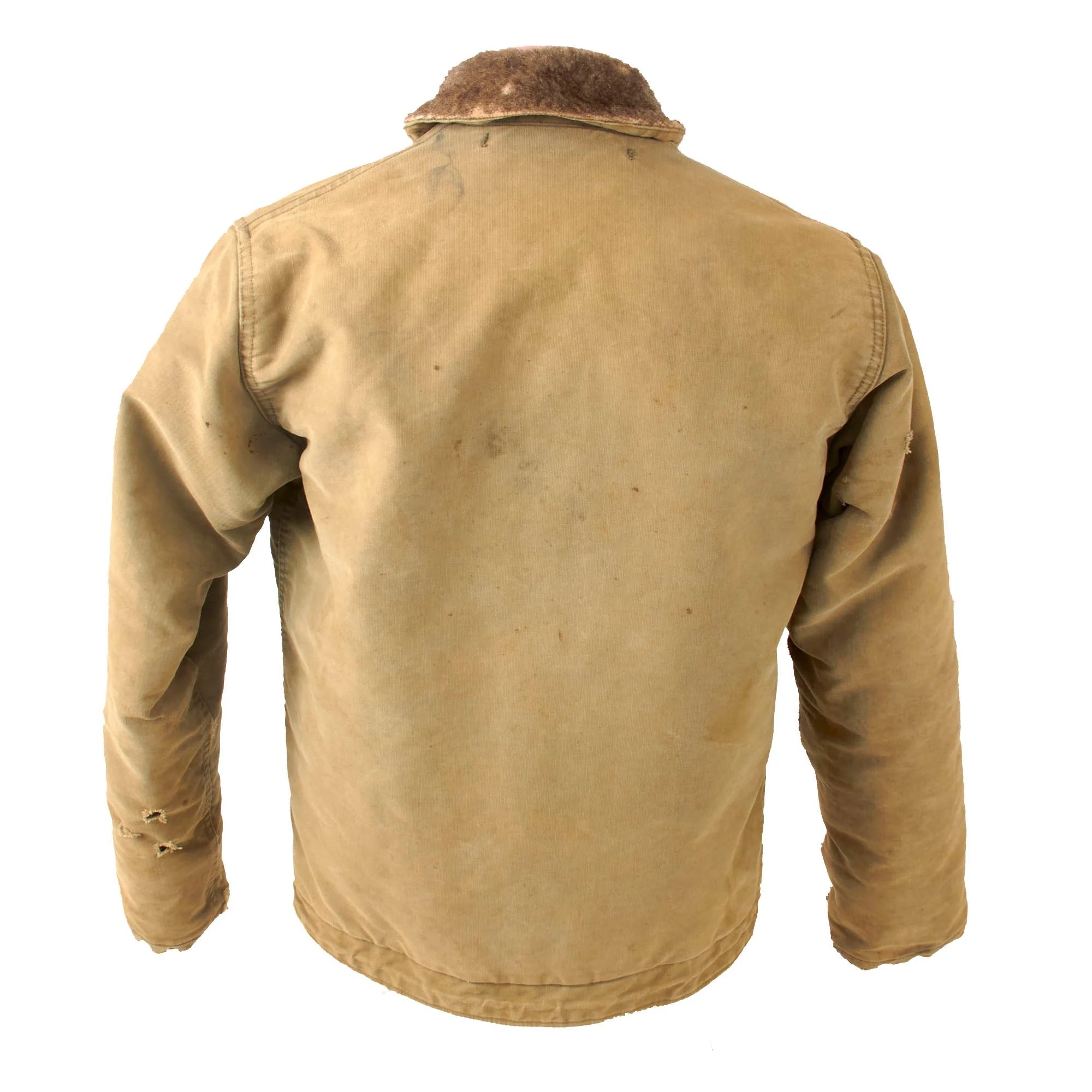 Original U.S. WWII Named N-1 Navy Deck Jacket with CONMAR Zipper - D.L. Adams — image 8