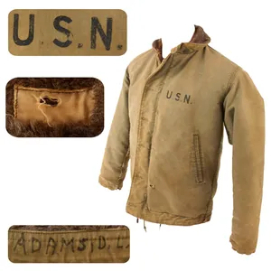 Original U.S. WWII Named N-1 Navy Deck Jacket with CONMAR …