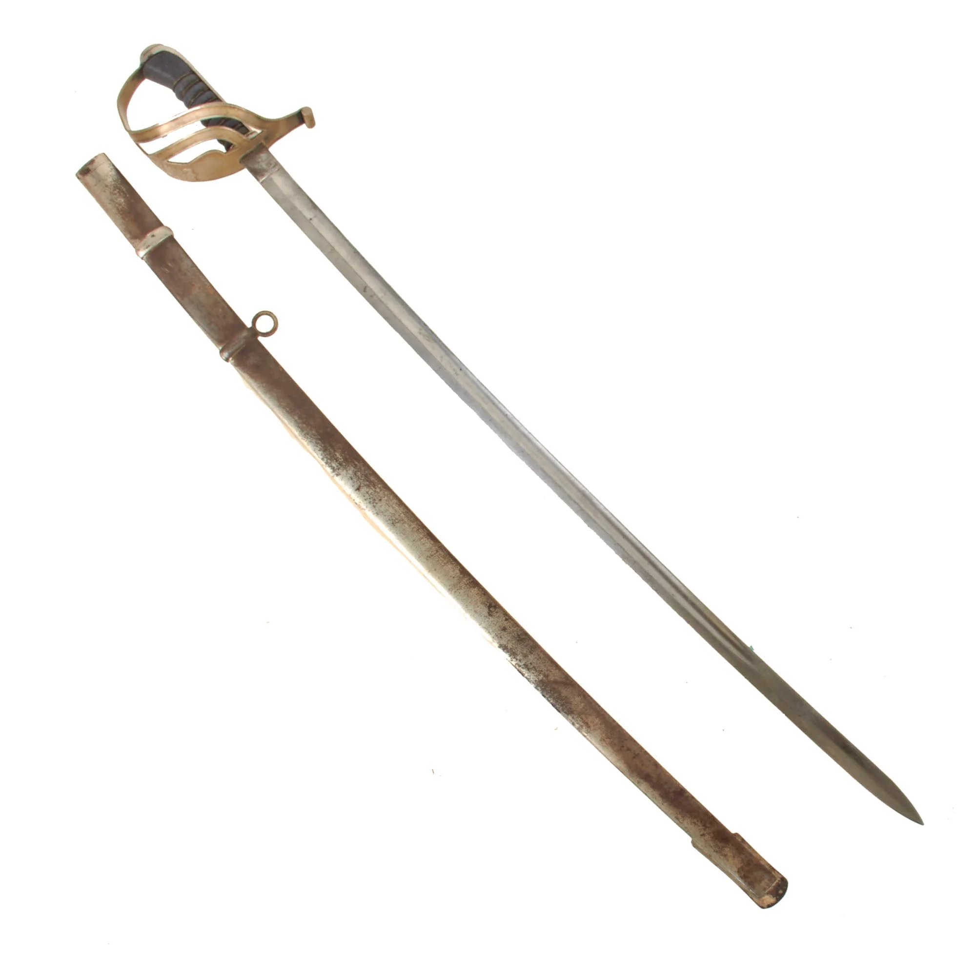 Original Slovakian Pre-WWII Army Officer's Sword with Scabbard & Unit Markings by Wlaszovits of Štos - Slovakian Crest on Guard — image 2