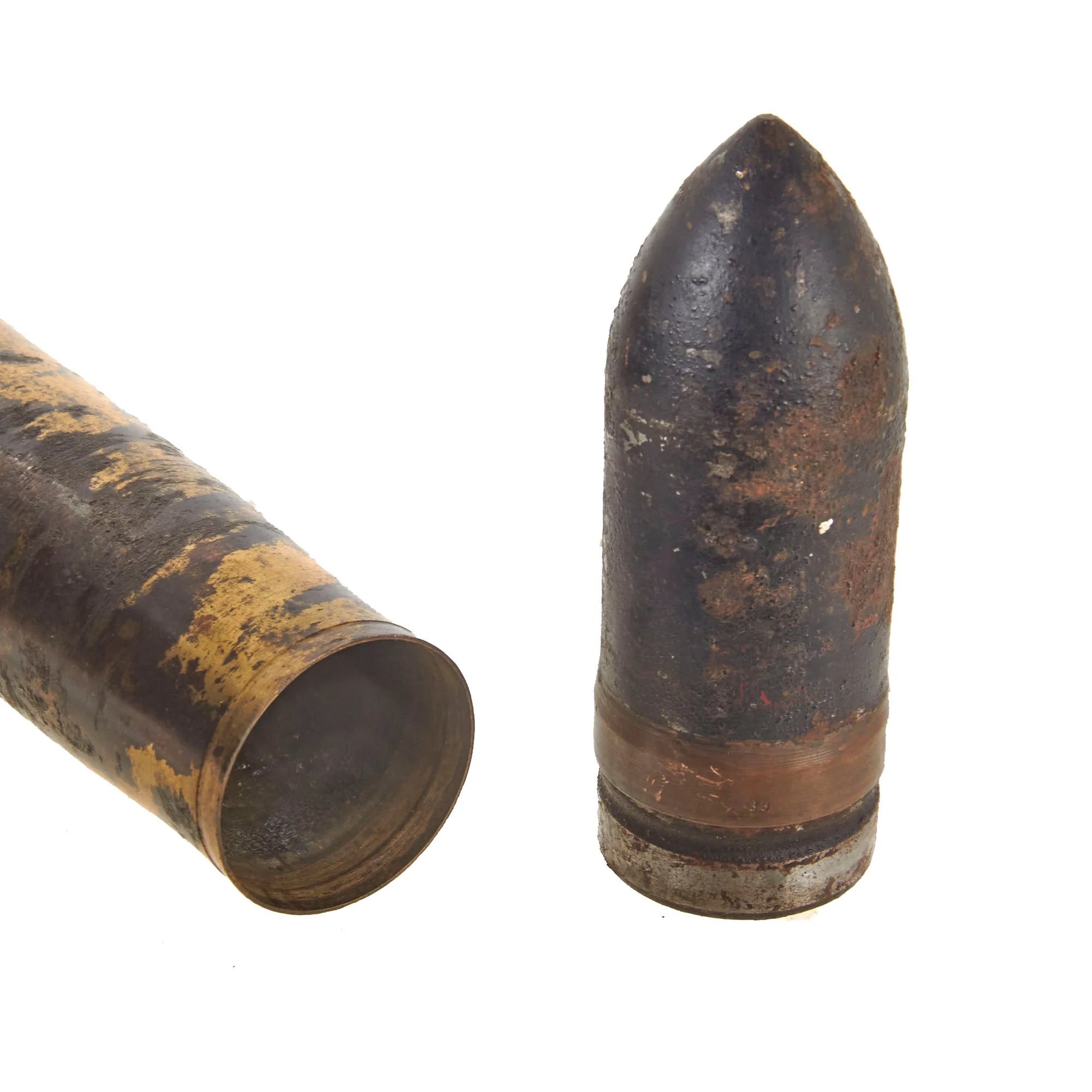 Original German Pre WWII Inert PAK 36 Armor Piercing 3.7cm Shell Dated 1938 - 37mm Anti-Tank — image 2