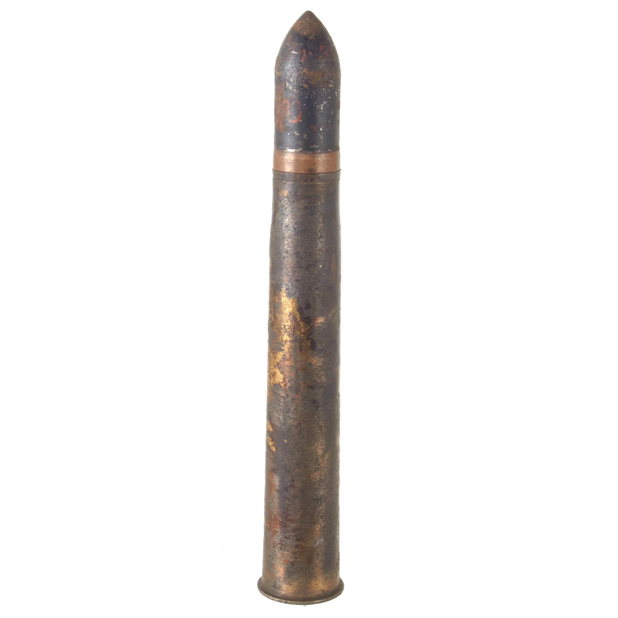 Original German Pre WWII Inert PAK 36 Armor Piercing 3.7cm Shell Dated 1938 - 37mm Anti-Tank — image 7