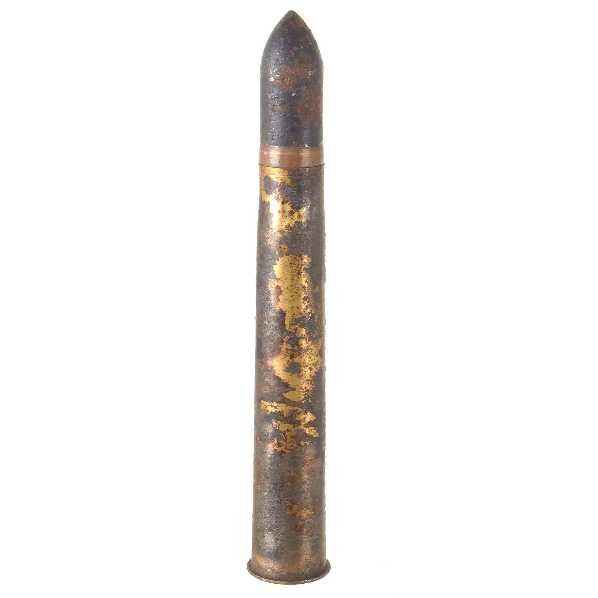 Original German Pre WWII Inert PAK 36 Armor Piercing 3.7cm Shell Dated 1938 - 37mm Anti-Tank — image 8