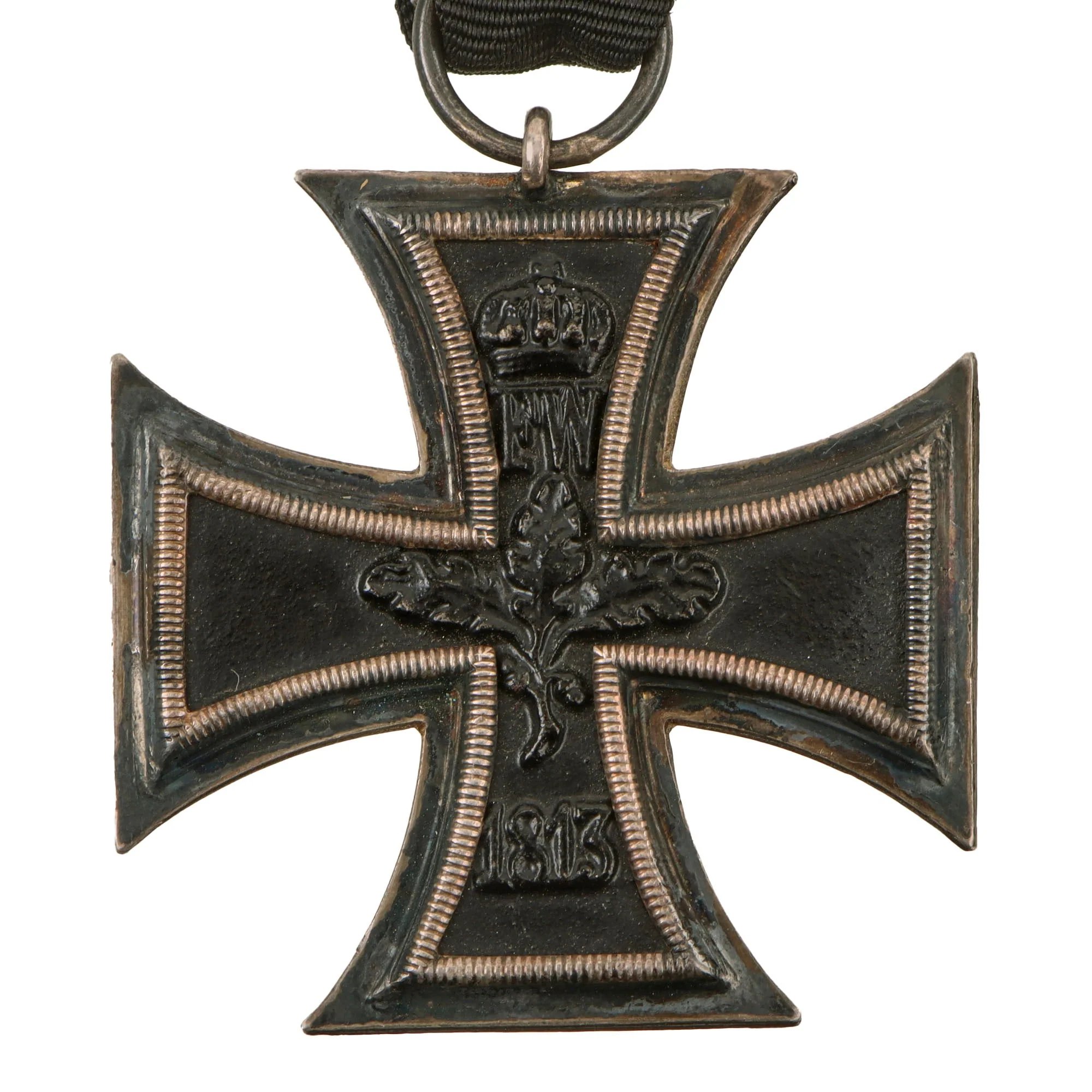 Original Imperial German WWI Prussian Iron Cross 2nd Class 1914 with Ribbon and Soldier's Death Notice Taken from Newspaper - Johann Feneberg, Reserve Jager Battalion Stretcher Bearer — image 5