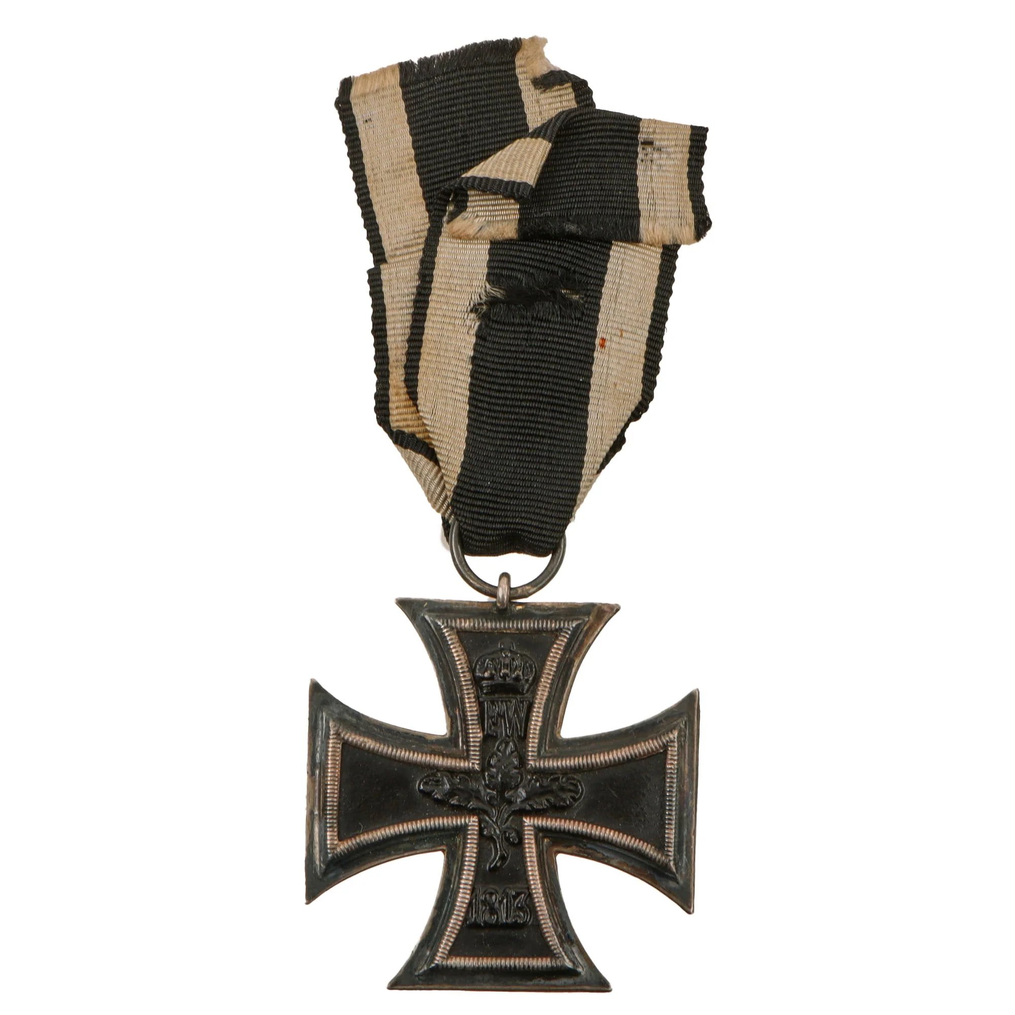 Original Imperial German WWI Prussian Iron Cross 2nd Class 1914 with Ribbon and Soldier's Death Notice Taken from Newspaper - Johann Feneberg, Reserve Jager Battalion Stretcher Bearer — image 6