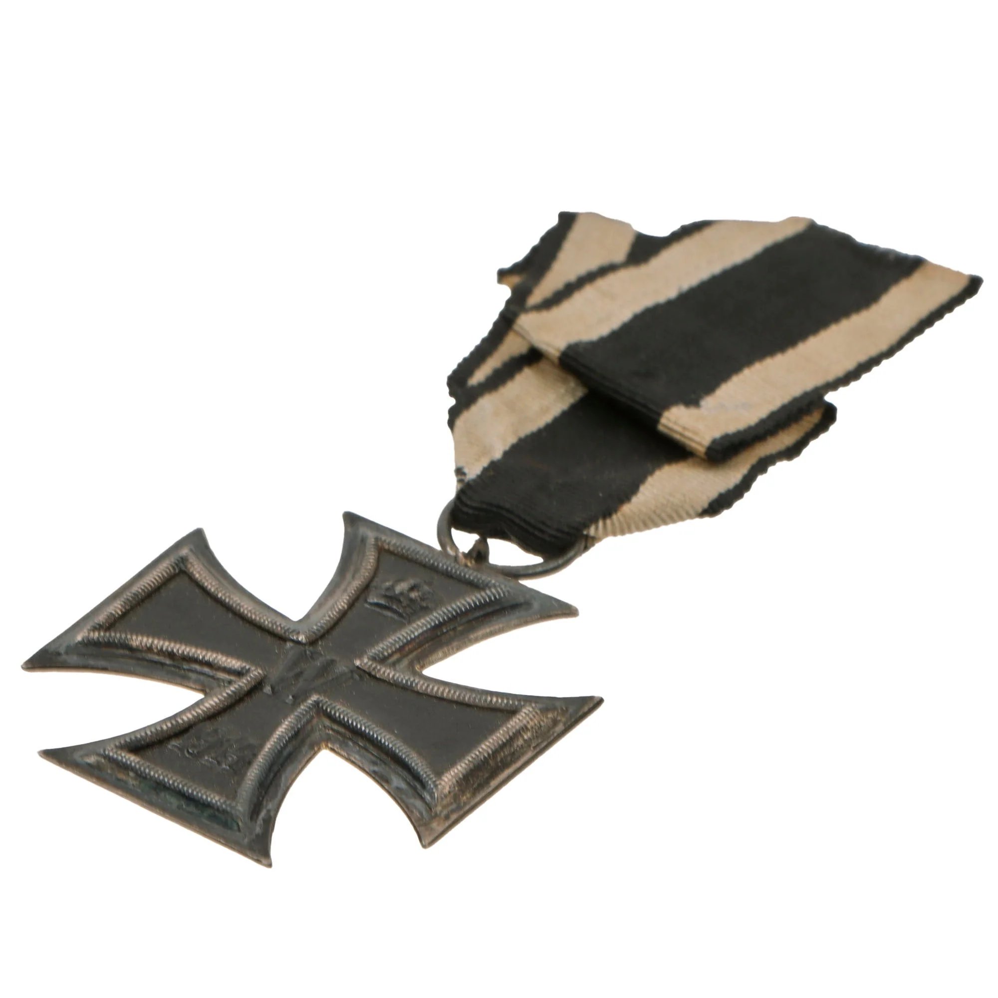 Original Imperial German WWI Prussian Iron Cross 2nd Class 1914 with Ribbon and Soldier's Death Notice Taken from Newspaper - Johann Feneberg, Reserve Jager Battalion Stretcher Bearer — image 8