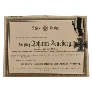 Original Imperial German WWI Prussian Iron Cross 2nd Class 1914 …