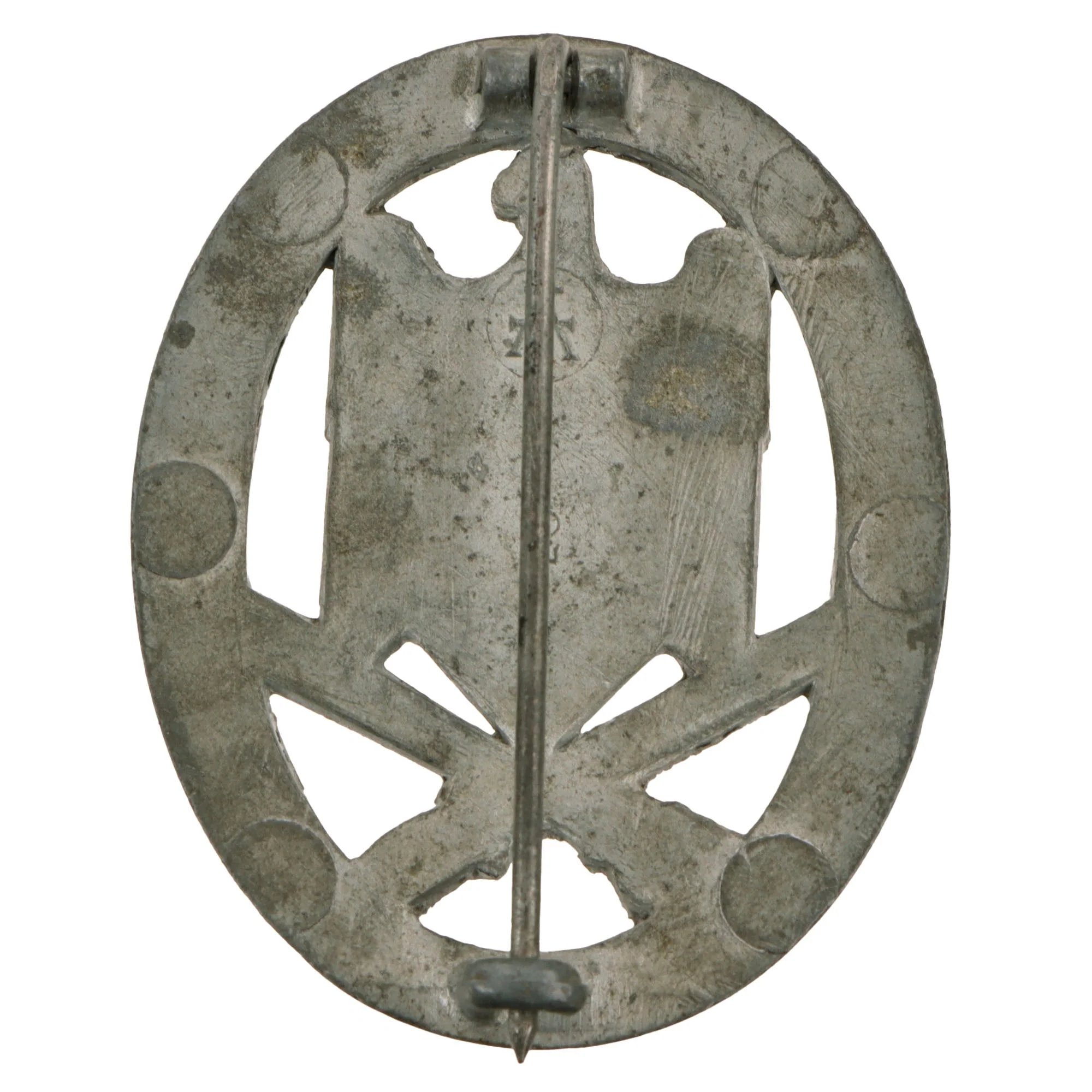 Original German WWII Silver Grade General Assault Badge by F. W. Assmann & Söhne of Lüdenscheid — image 2