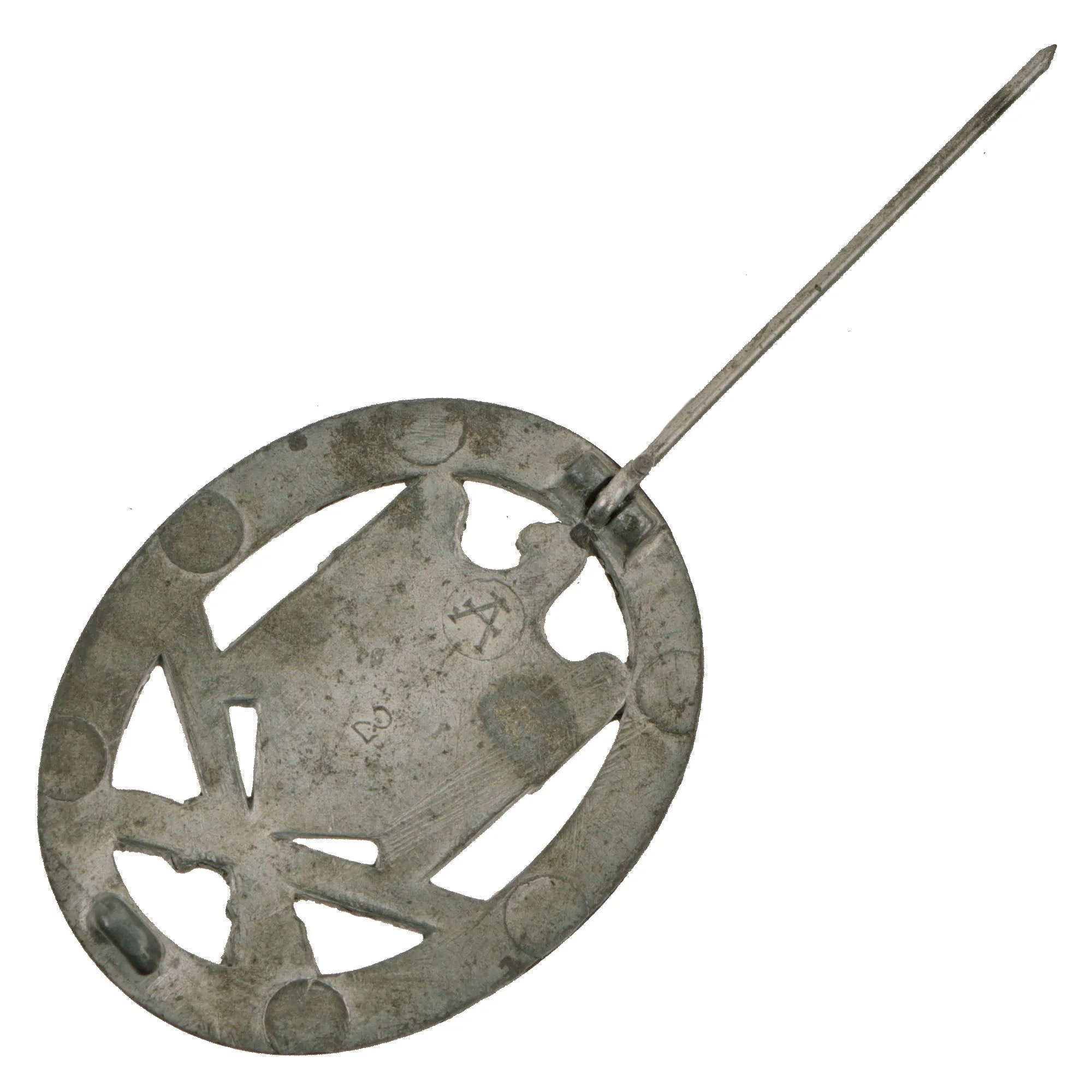 Original German WWII Silver Grade General Assault Badge by F. W. Assmann & Söhne of Lüdenscheid — image 3