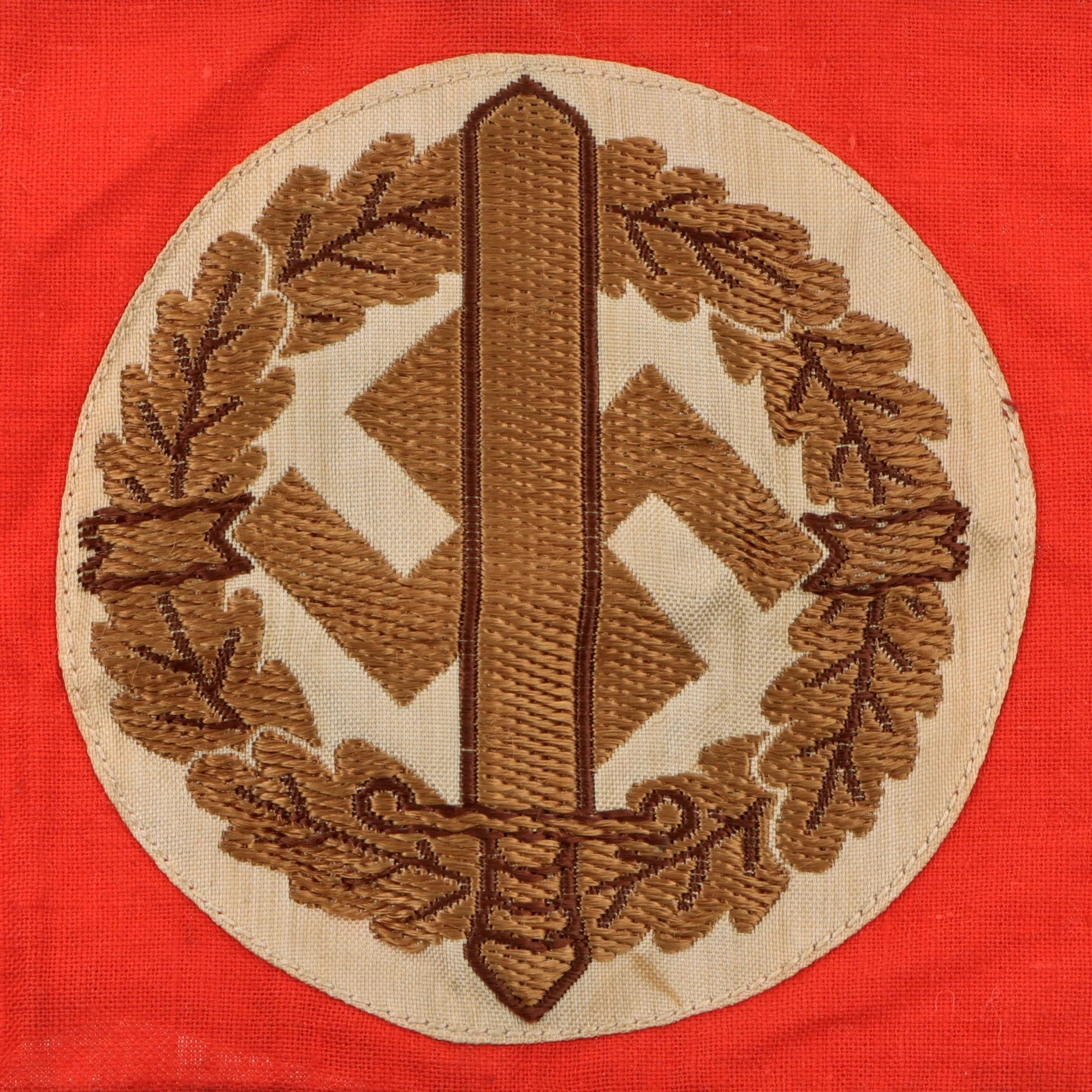 Original German WWII SA Wehrmannschaft Defense Team Sports Training Armband with Paper RZM Tag - RZM A4/462 — image 3