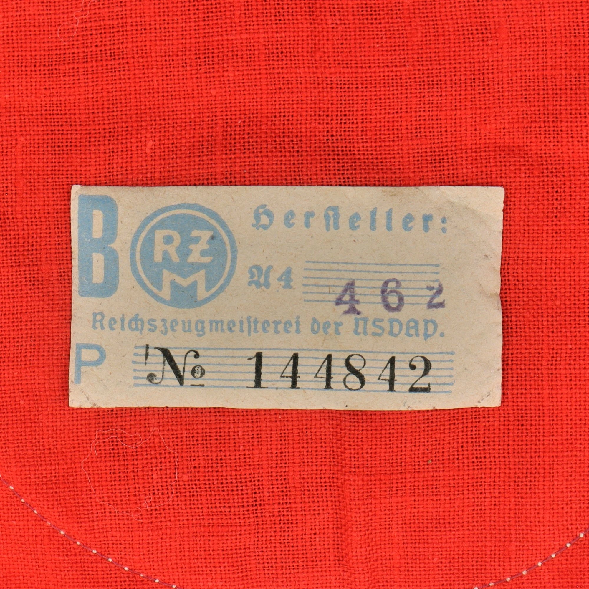 Original German WWII SA Wehrmannschaft Defense Team Sports Training Armband with Paper RZM Tag - RZM A4/462 — image 5
