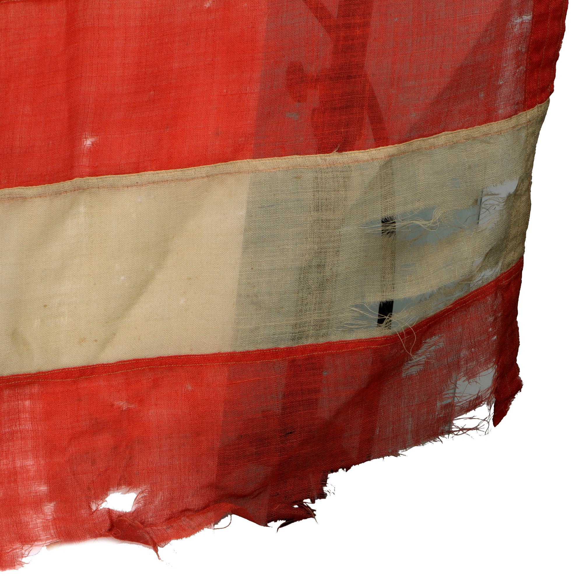 Original U.S. Civil War Incredibly Rare 35-Star (1863-1865) Casket Flag with Widow's Mourning Armband & Name Tag - 63 x 102' — image 3