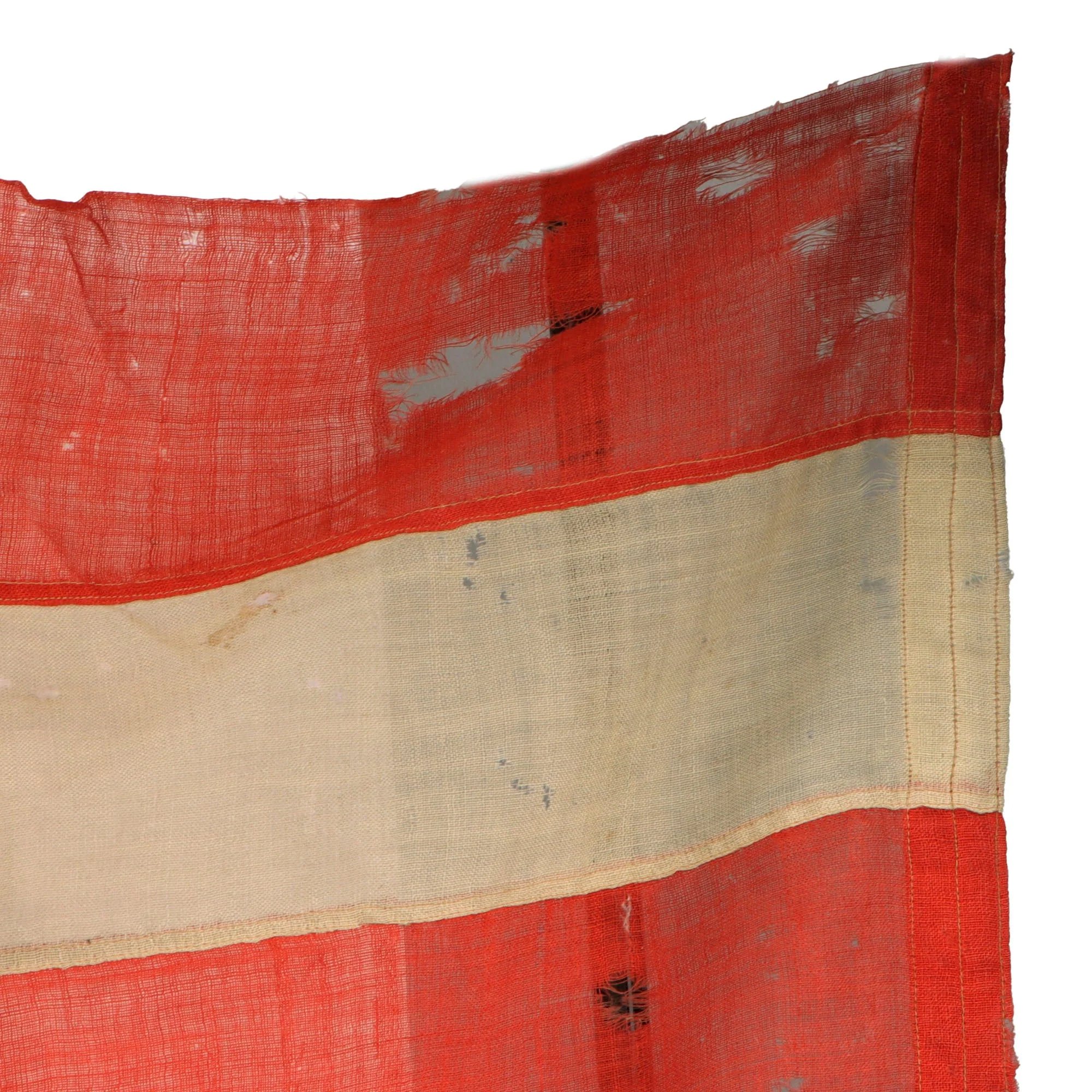 Original U.S. Civil War Incredibly Rare 35-Star (1863-1865) Casket Flag with Widow's Mourning Armband & Name Tag - 63 x 102' — image 4