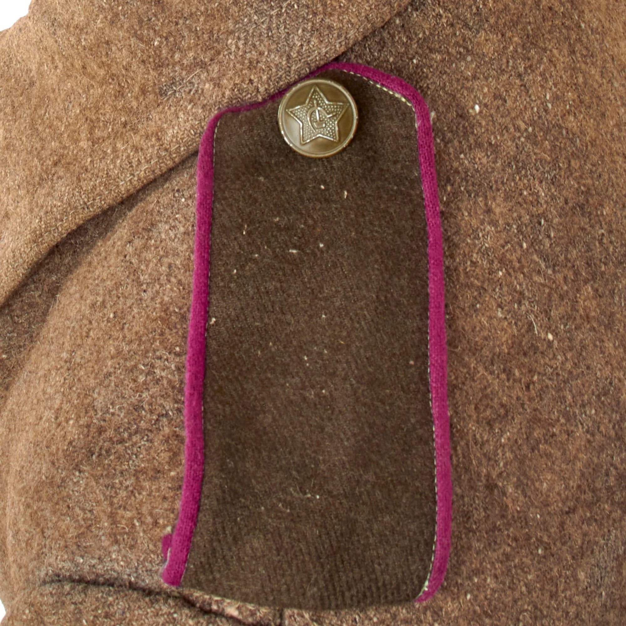 Original Soviet WWII Enlisted Men's Greatcoat with Infantry Shoulder Boards & Modified Telogreika Padded Lining — image 11